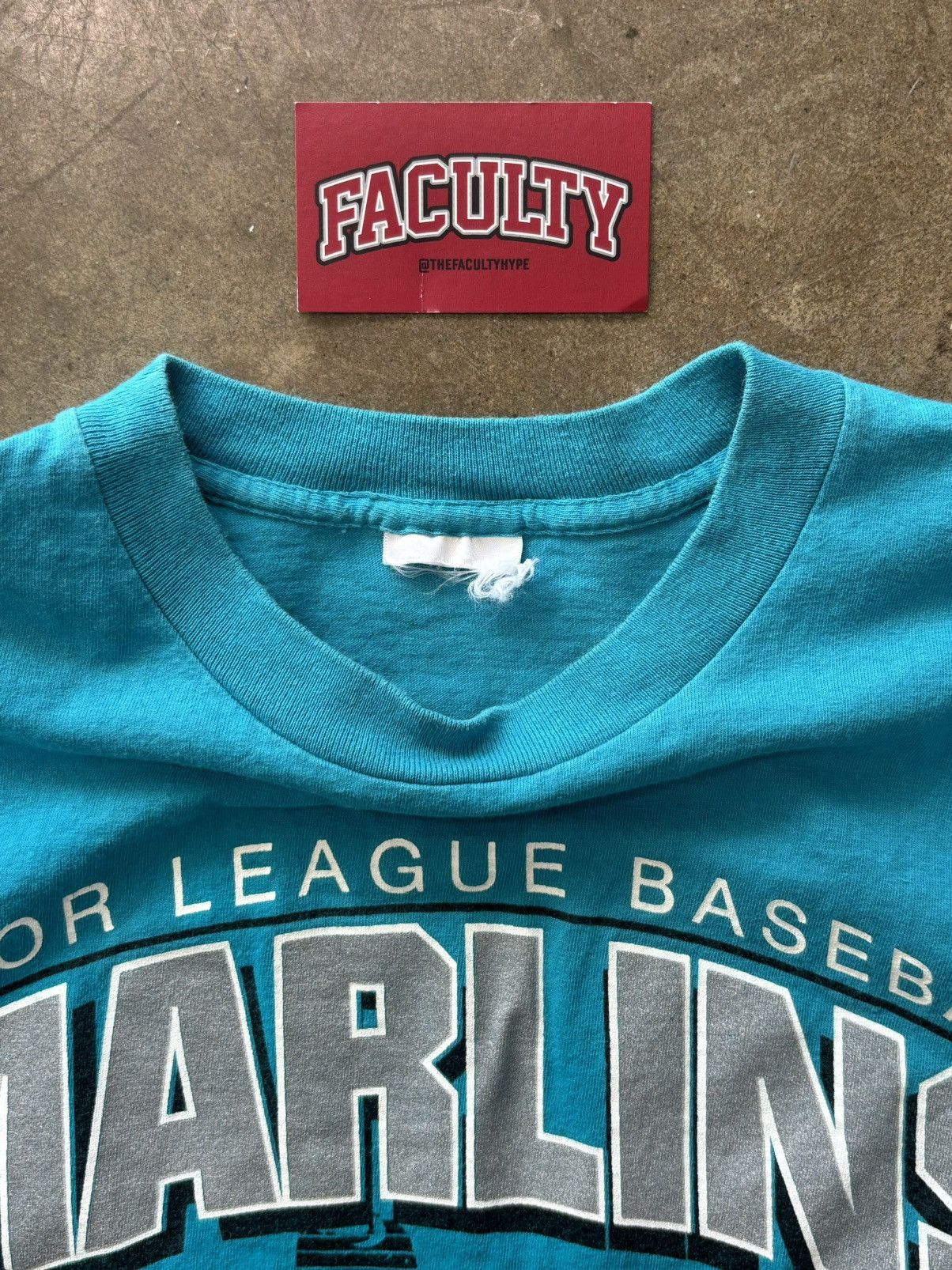 MLB × Vintage Vintage MLB Florida Marlins Single Stitch Tee Small Size US S / EU 44-46 / 1 - 3 Thumbnail