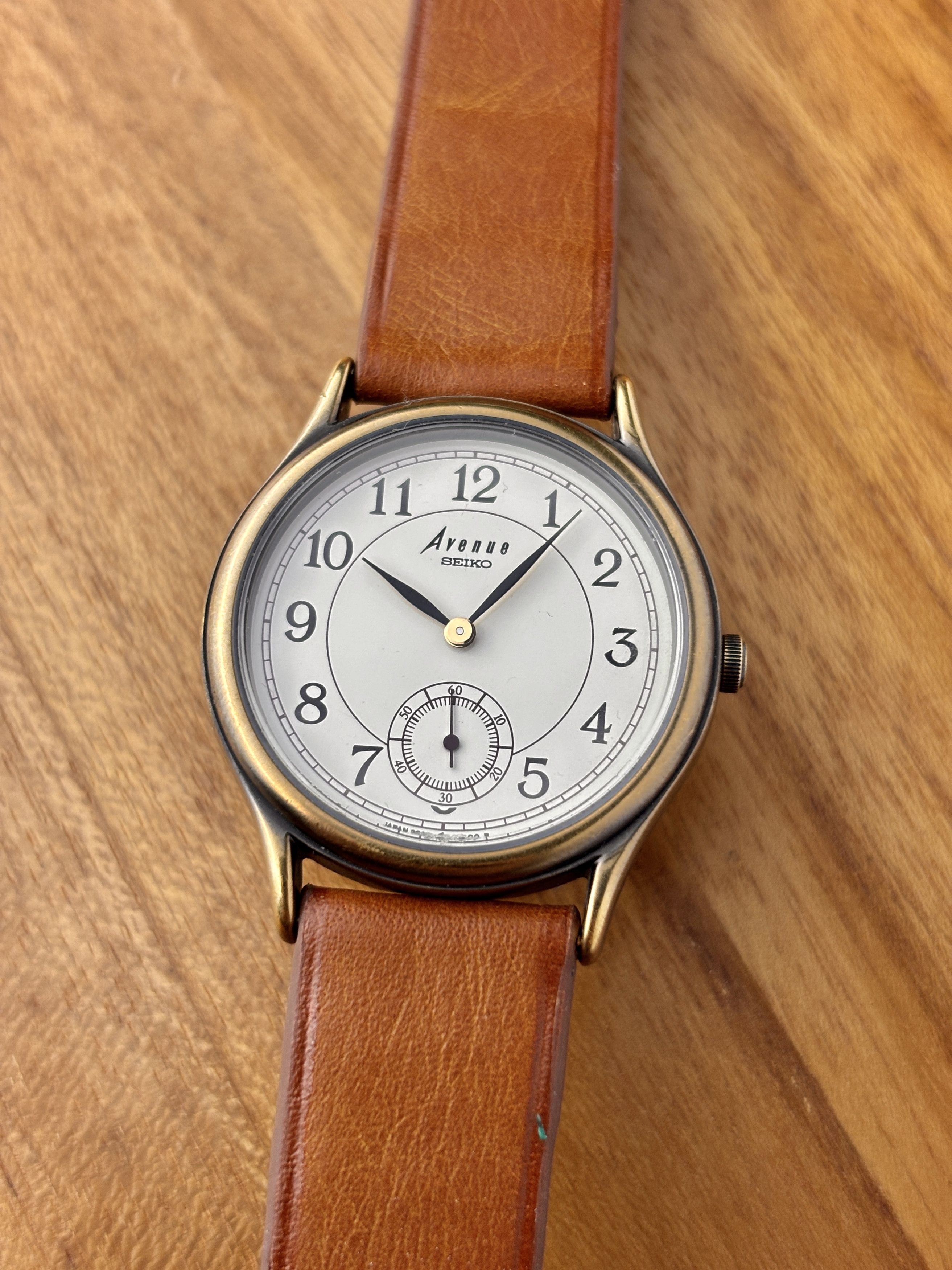 Seiko × Vintage Vintage 80s Seiko Avenue Small Sub Seconds serviced Size 32 - 2 Thumbnail