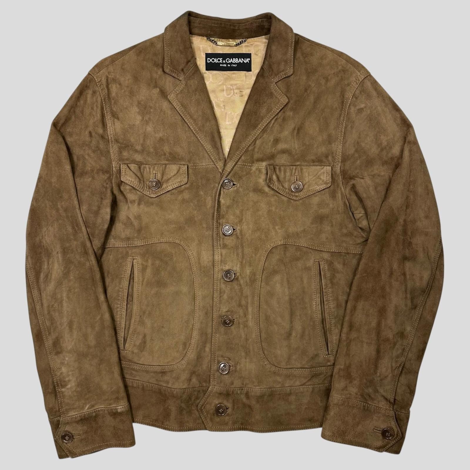 Dolce & Gabbana Dolce & Gabanna 00’s Goatskin Suede Leather Western Jacket L Size US L / EU 52-54 / 3 - 1 Thumbnail