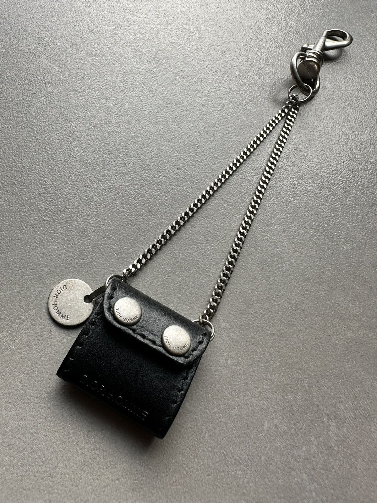 Dior × Hedi Slimane Dior Homme SS06 leather pouch/wallet chain