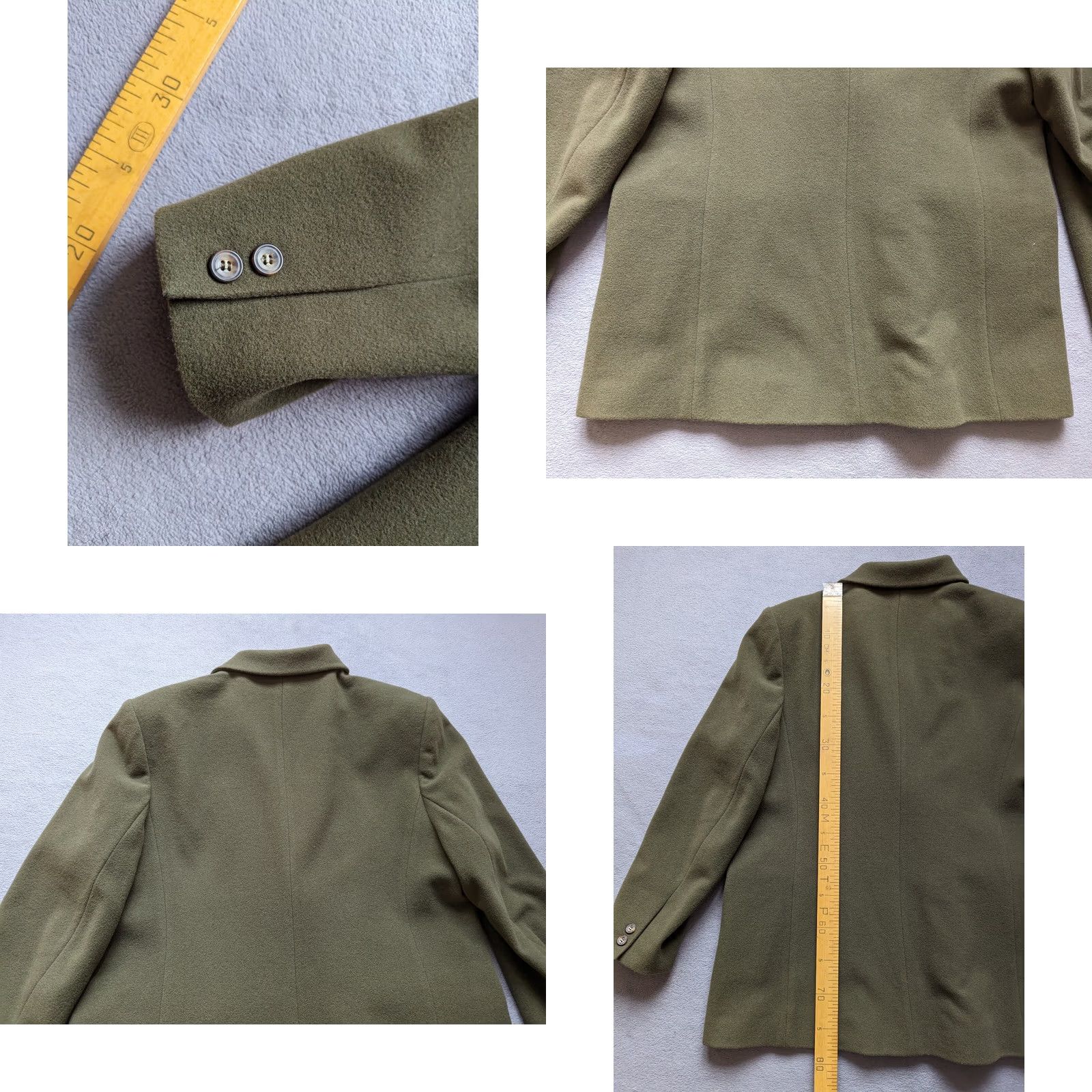Laura Ashley VINTAGE Laura Ashley Coat Womens UK 18 Green Wool Size Size XXL / US 16-18 / IT 52-54 - 9 Thumbnail