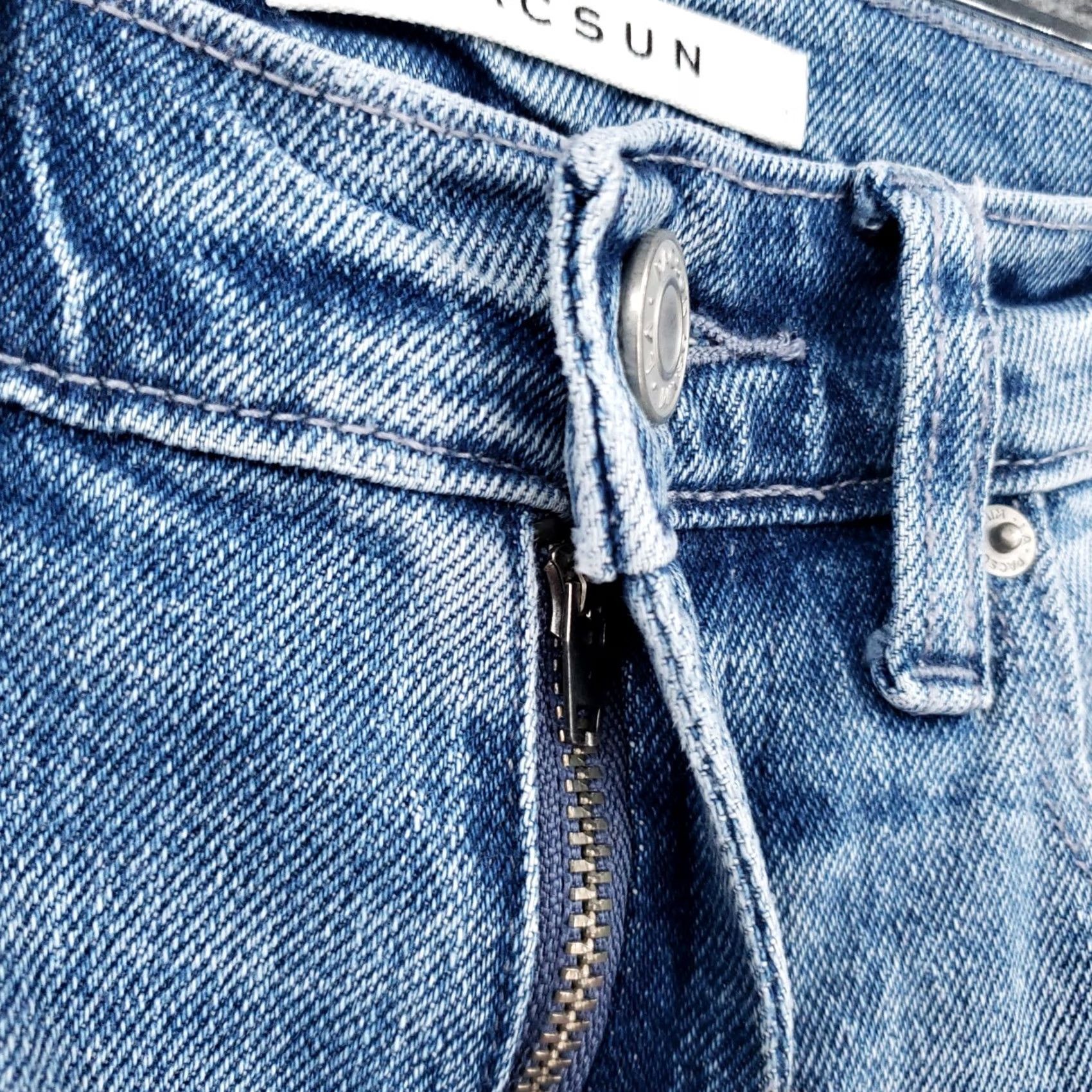 Pacsun PacSun Jeans Men 30x29 Blue Skinny Straight Leg Medium Wash Denim Zip Fly Ripped Size US 29 - 7 Thumbnail