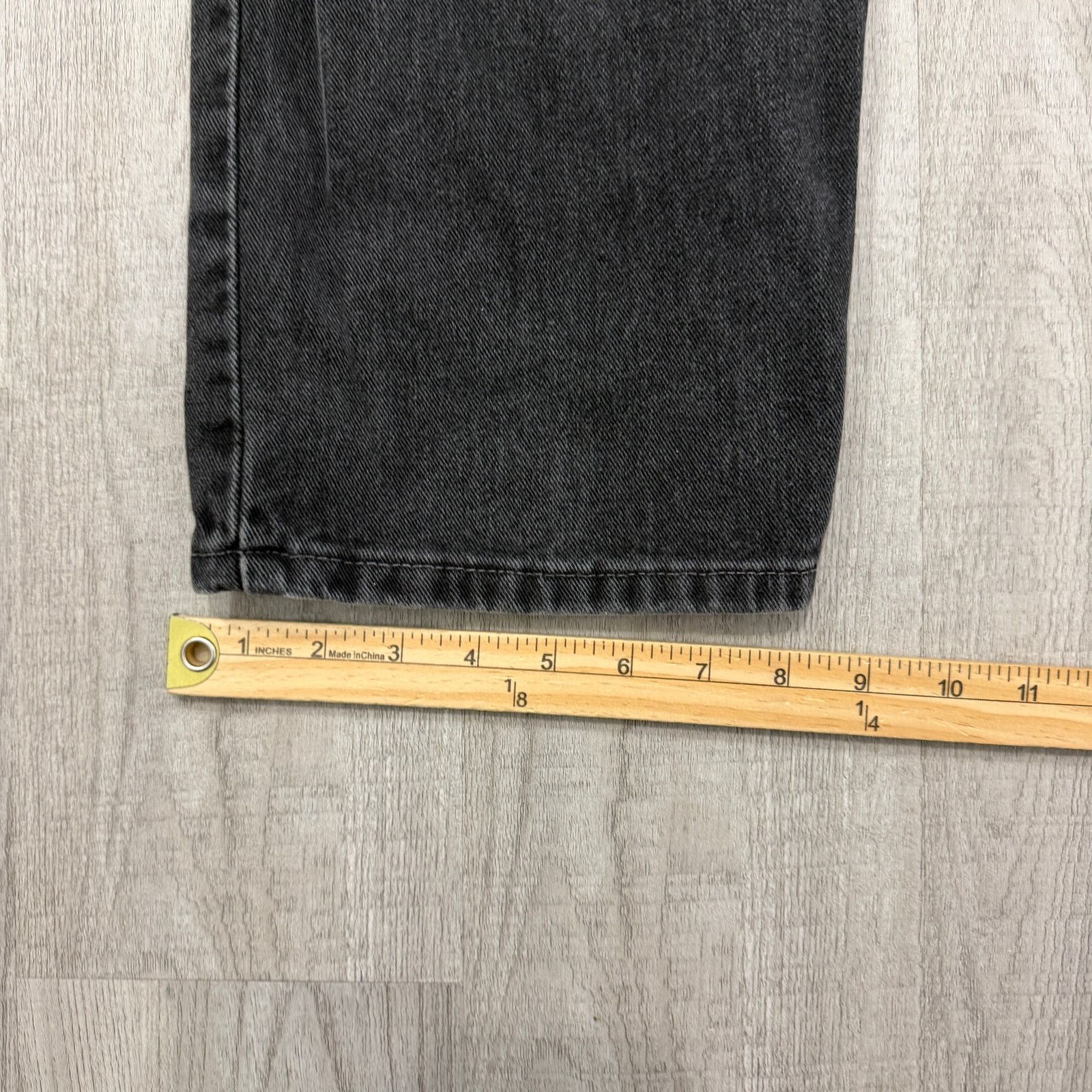 Levi's Vintage Levis 550 Jeans Men's 38x36 Black Relaxed Fit Denim Size US 38 / EU 54 - 10 Thumbnail