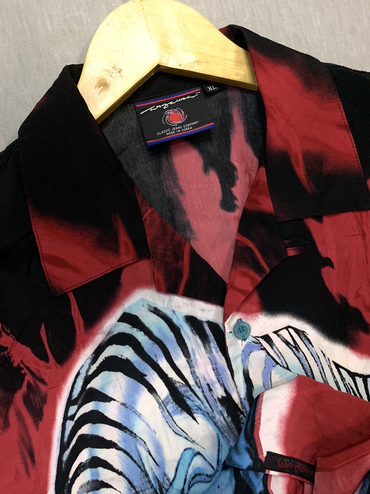 Other WAZA USA ANIME Vintage Open Collar Shirt Size US XL / EU 56 / 4 - 7 Thumbnail