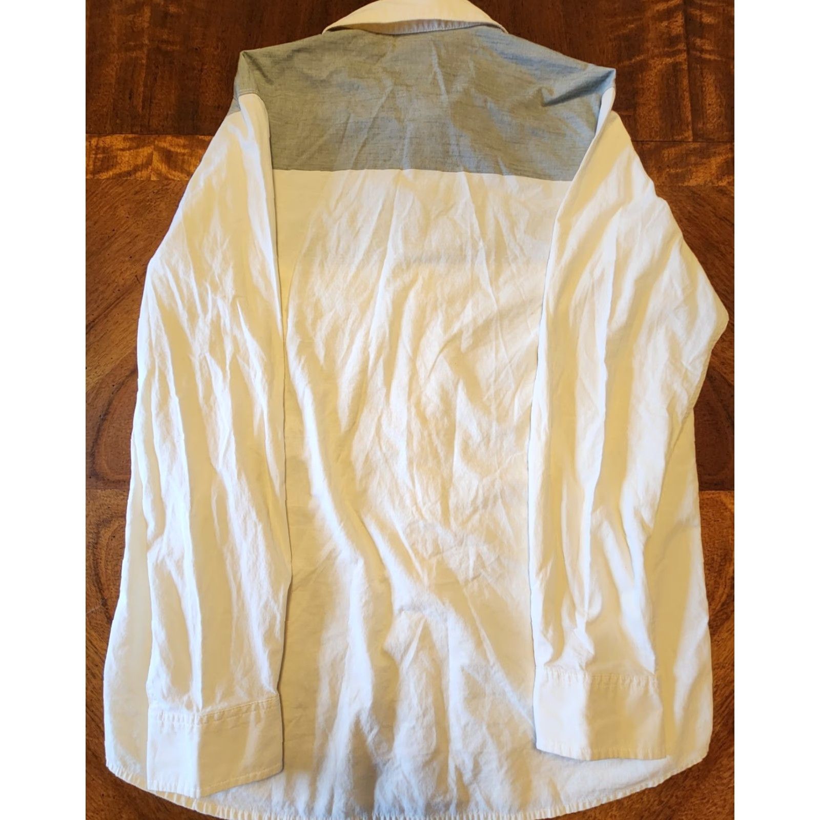The North Face The North Face Shirt Men Long Sleeve Button-Up Size L Cream Gray Cotton Blend Knit Button-Up Pocket Regular Outdoor Size US L / EU 52-54 / 3 - 2 Thumbnail