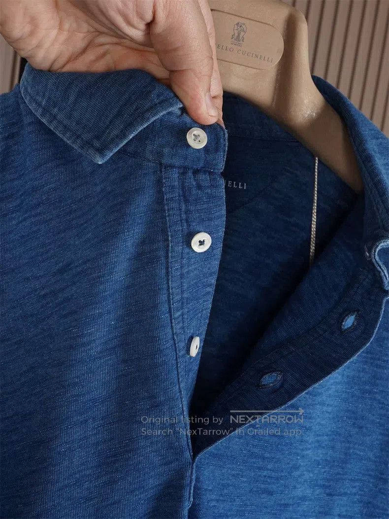 Brunello Cucinelli Brunello Cucinelli Men's Short Sleeve Polo Size US M / EU 48-50 / 2 - 3 Thumbnail