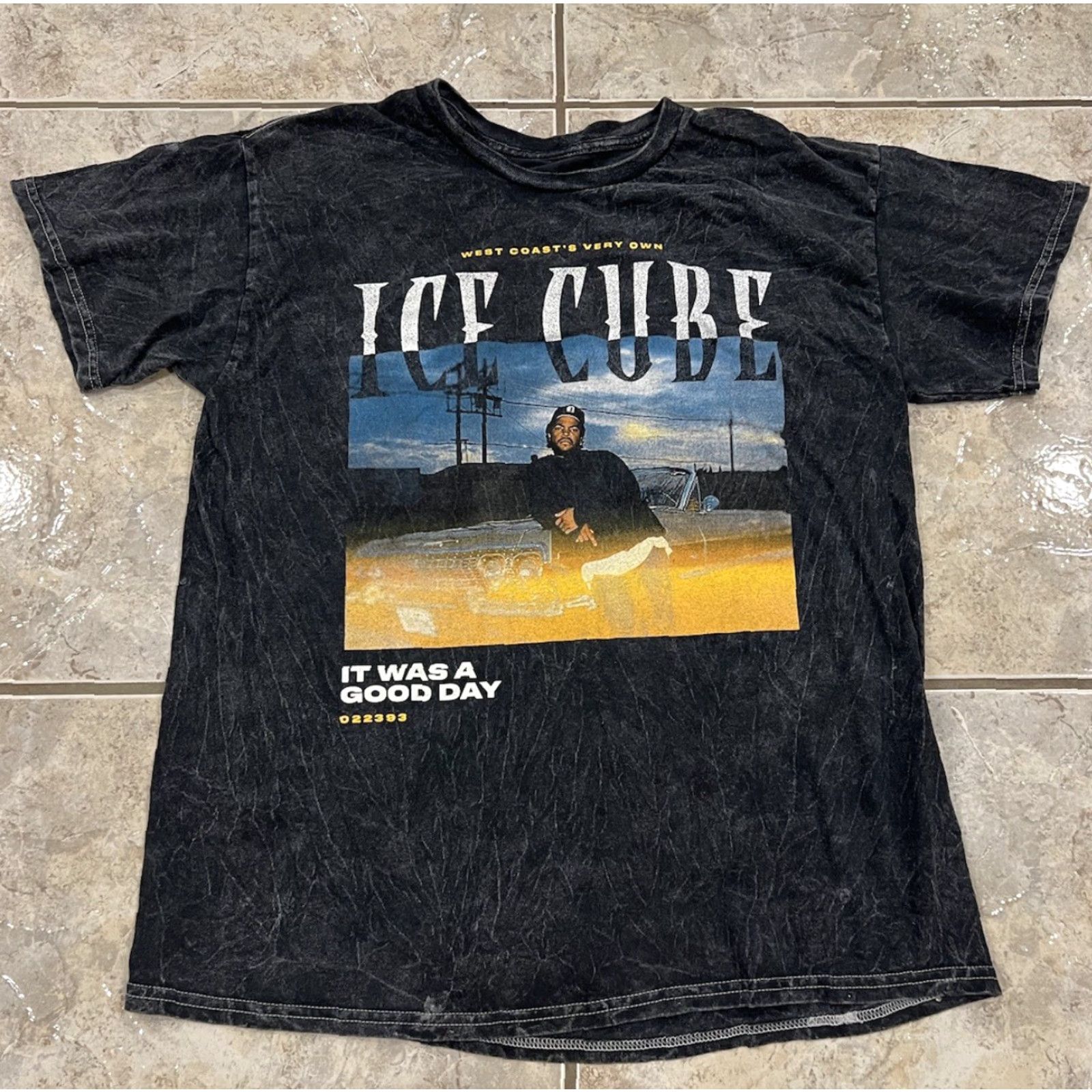 Vintage Ice Cube It Was A Good Day Short Sleeve T Shirt Adult M/L Black 100% Cotton Faded Distressed Logo Crew Neck Vintage? No Size US M / EU 48-50 / 2 - 2 Thumbnail