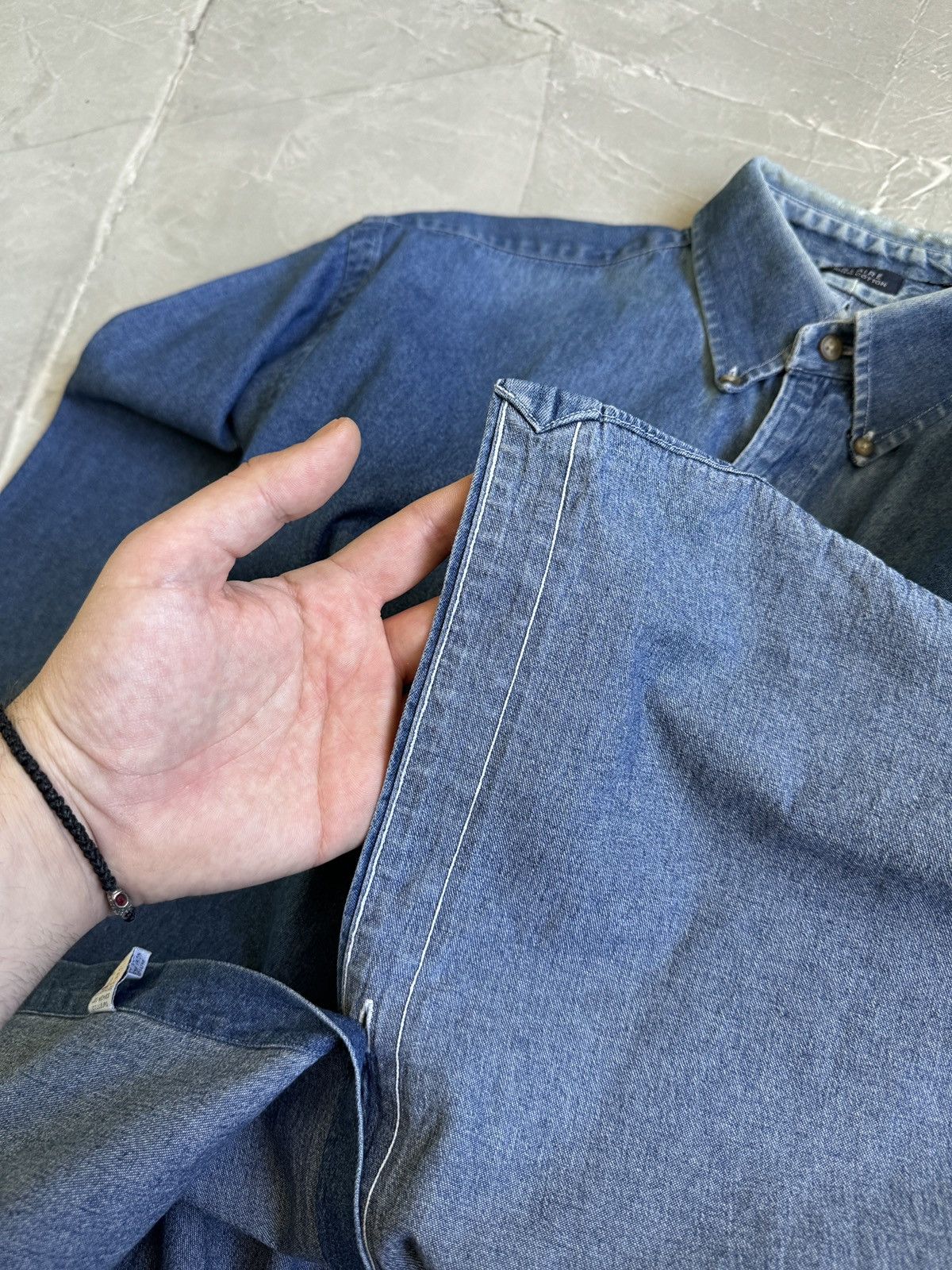 Polo Ralph Lauren Vintage 90s Polo Ralph Lauren Blaire Denim Shirt Button Up Size US XL / EU 56 / 4 - 20 Thumbnail