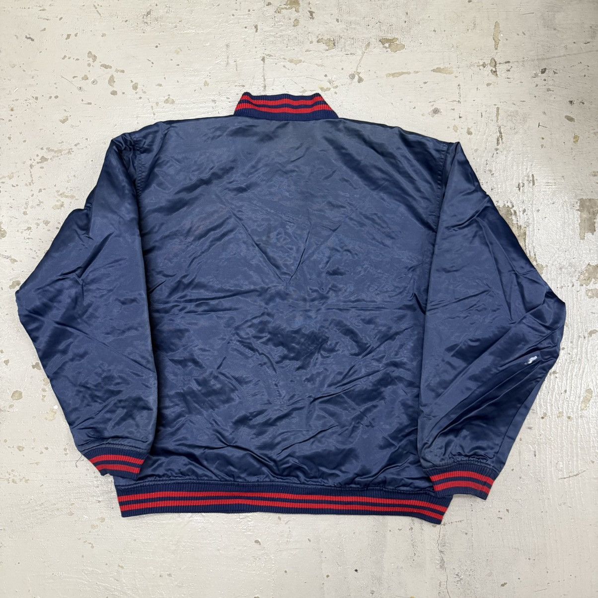 MLB Vintage Cleveland Indians MLB Size L Satin Nylon Jacket Size US L / EU 52-54 / 3 - 7 Thumbnail
