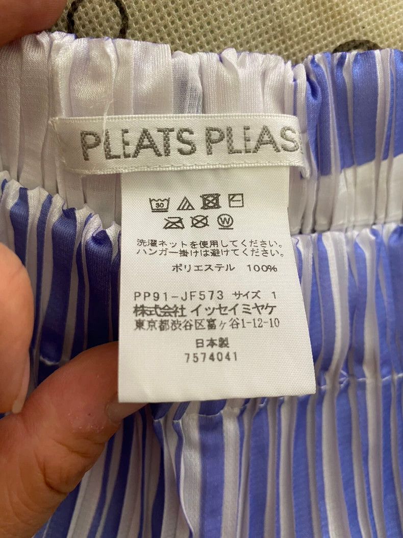 Issey Miyake Issey Miyake size:3 Light purple pleated short-sleeved top Size M / US 6-8 / IT 42-44 - 3 Thumbnail