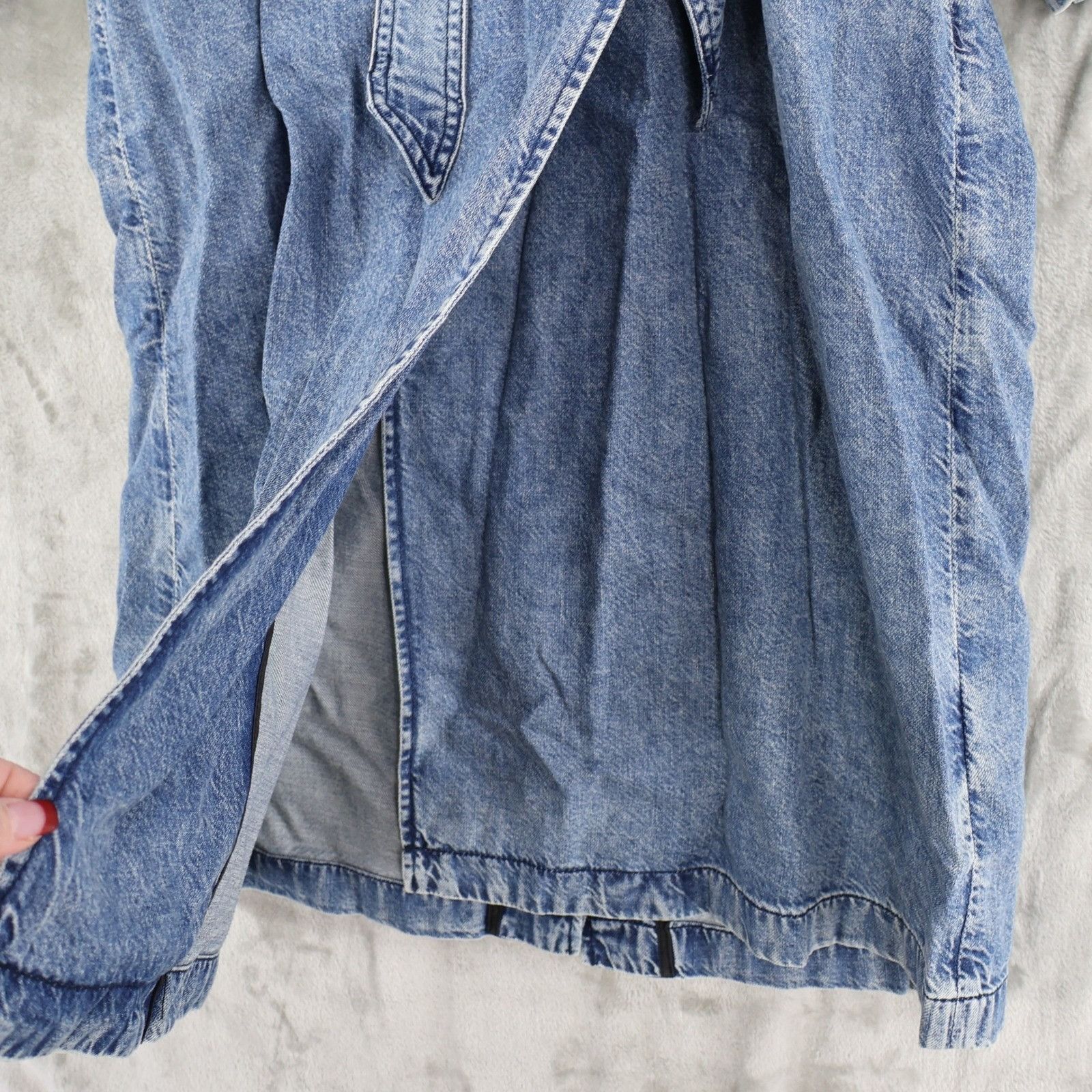 Rag & Bone Rag & Bone Featherweight Alora Trench Coat Womens M Blue Size M / US 6-8 / IT 42-44 - 9 Thumbnail
