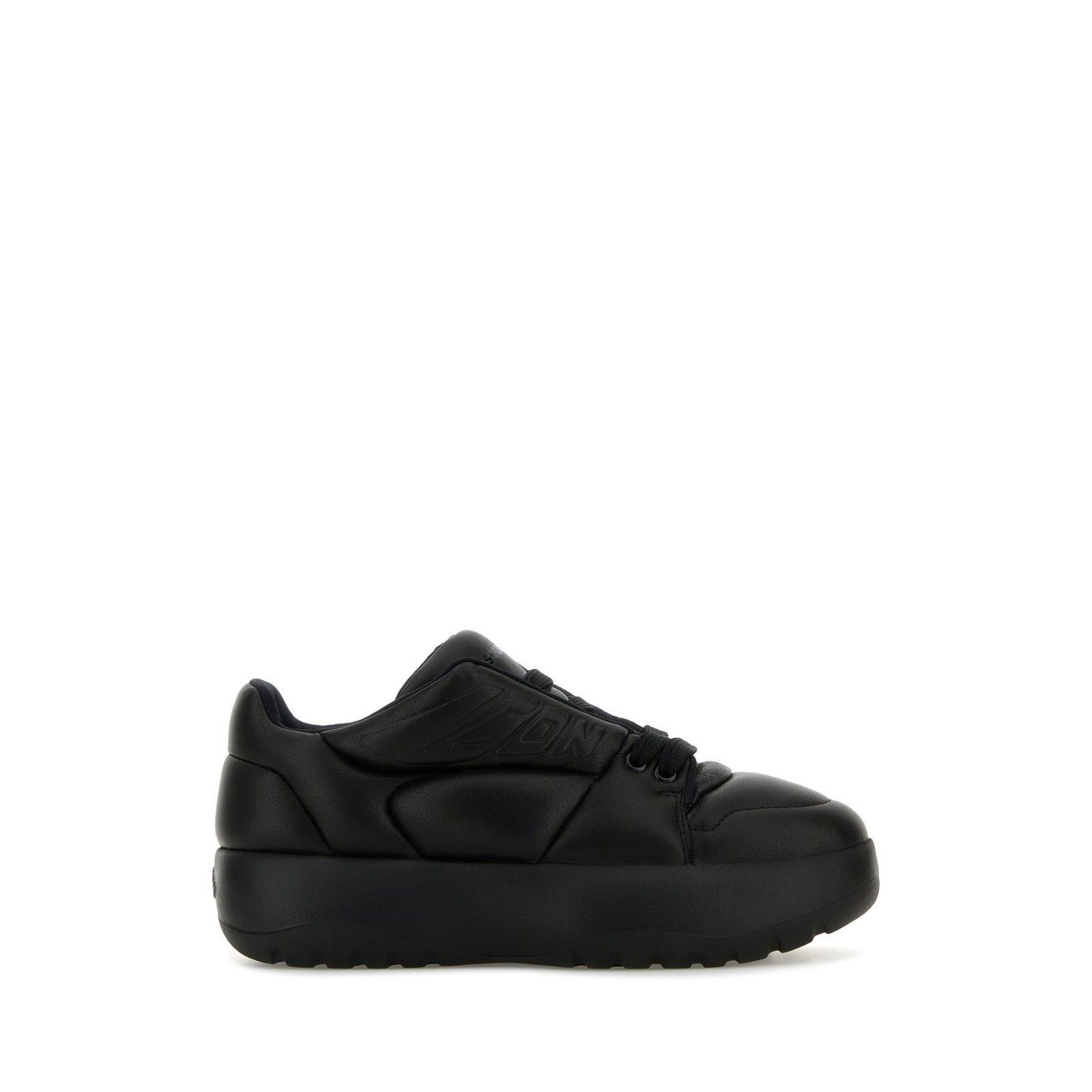 Dsquared2 DSQUARED2 Black Leather Puffer Sneakers New & Authentic (Eur Size US 8 / EU 41 - 5 Thumbnail