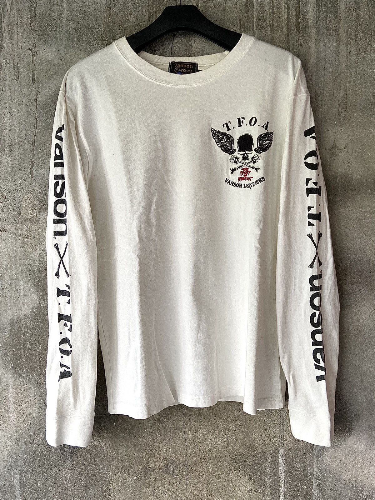 Beauty Beast × Hysteric Glamour × Japanese Brand BROWNY TEE OPEN KNIT 2 IN 1 VANSON X T.F.O.A LONG SLEEVE Size US L / EU 52-54 / 3 - 13 Thumbnail