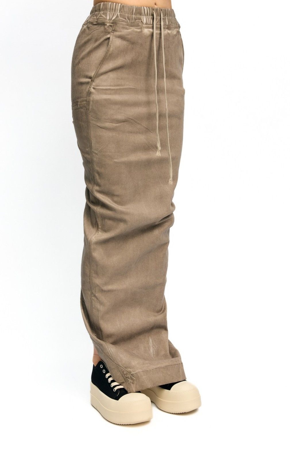 Rick Owens × Rick Owens Drkshdw Rick Owens Drkshdw Pillar Maxi Cotton Blend Skirt Size 24" / US 00 / IT 34 - 3 Thumbnail