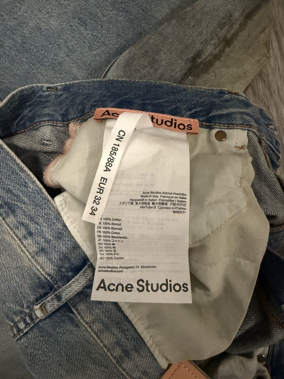 Acne Studios Acne Studios Penicillin 2021M Jeans Size US 32 / EU 48 - 4 Thumbnail