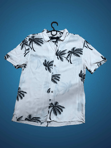Allsaints Vintage Allsaints Palm Print Shirt Size S Size US S / EU 44-46 / 1 - 1 Thumbnail