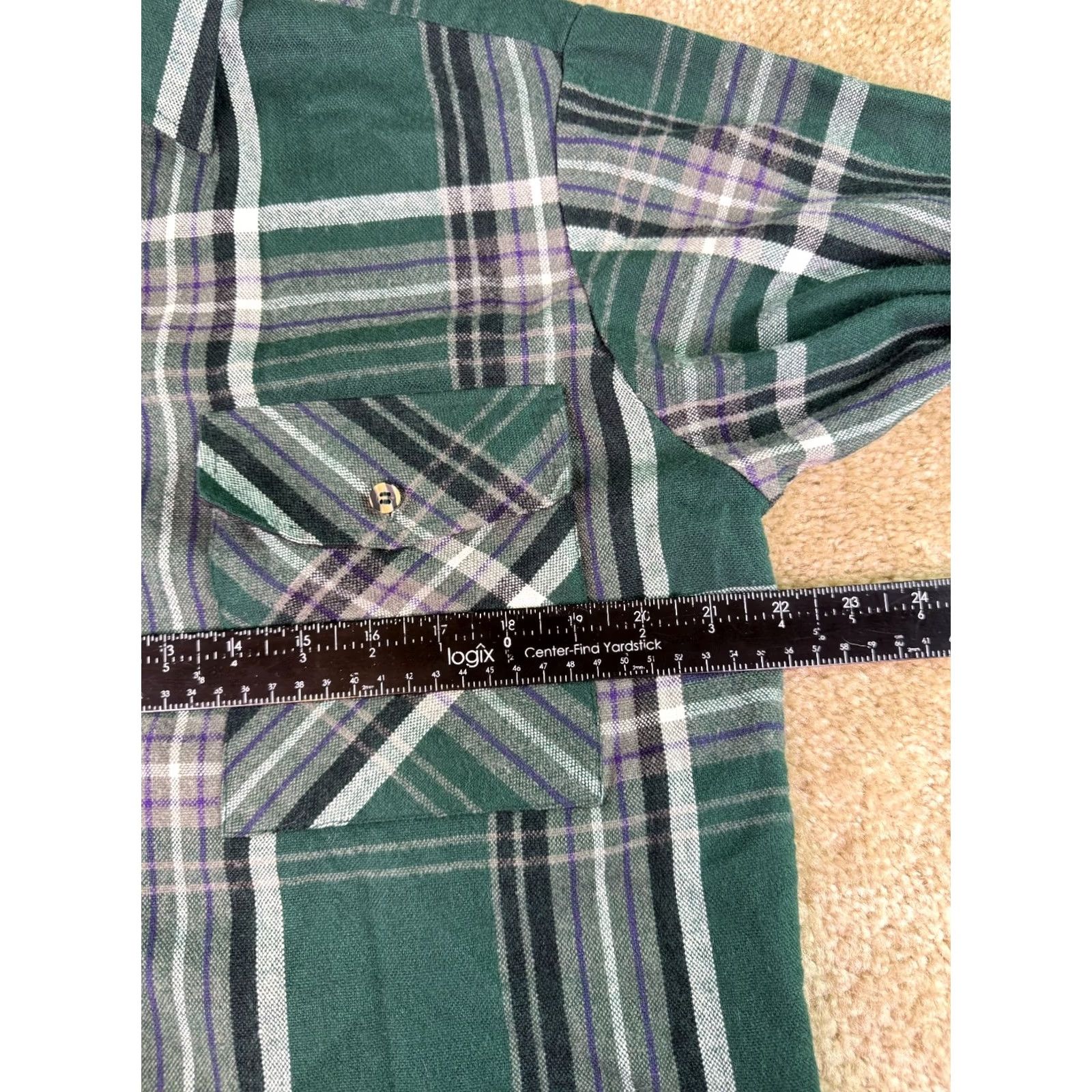 Vintage VINTAGE Claybrooke Flannel Shacket Jacket Men’s M Plaid Button Farm Outdoor 90s Cowboy Grunge Size US M / EU 48-50 / 2 - 7 Thumbnail