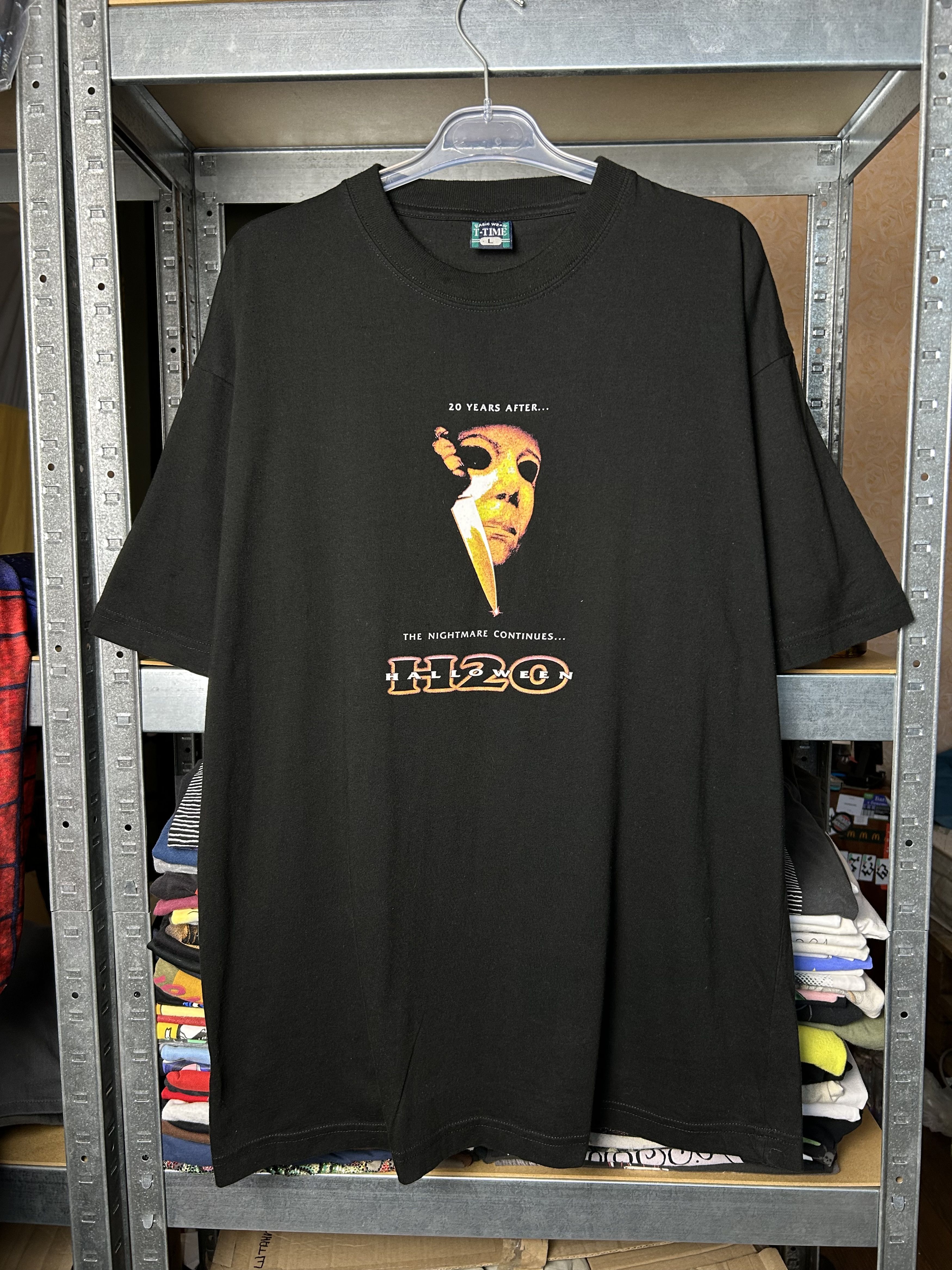 Vintage Vintage 1998 Halloween H20 Horror Movie T-shirt Size US L / EU 52-54 / 3 - 1 Thumbnail