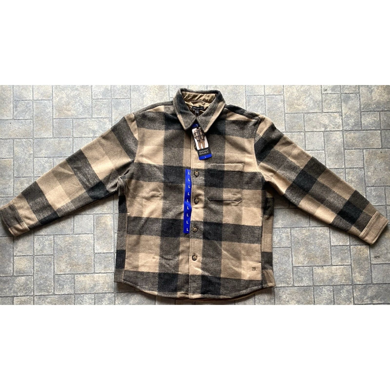 Banana Republic Banana Republic Jacket Coat Tan L Plaid Men Coat Size L Tan Jacket Banana Republic Men Size US L / EU 52-54 / 3 - 2 Thumbnail