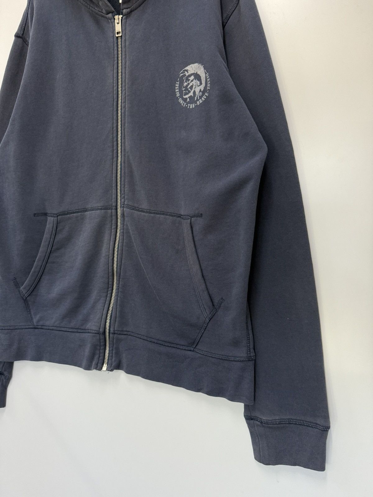 Diesel 🔥 DIESEL Only The Brave punk Zipper Sweat Hoodie Size US M / EU 48-50 / 2 - 2 Thumbnail