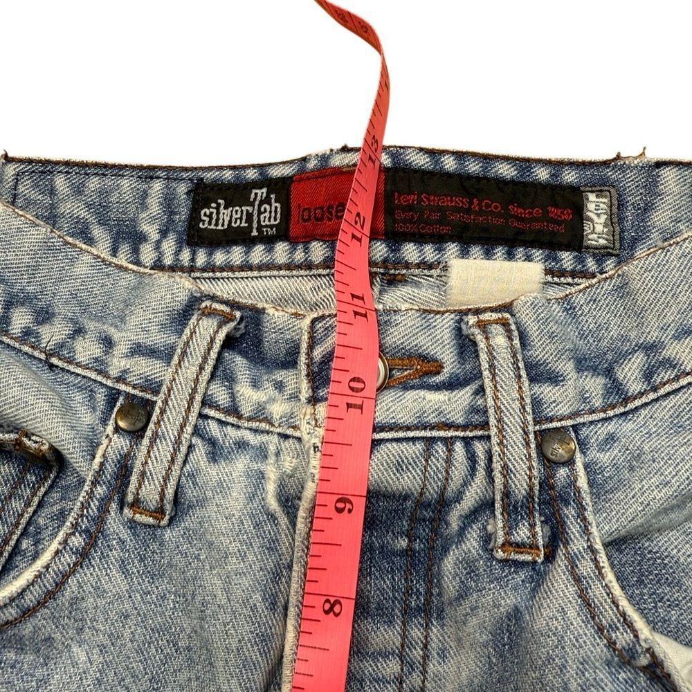Levi's 90s Vintage Women’s Levi’s Silver Tab straight leg blue jean Size 26" / US 2 / IT 38 - 3 Thumbnail