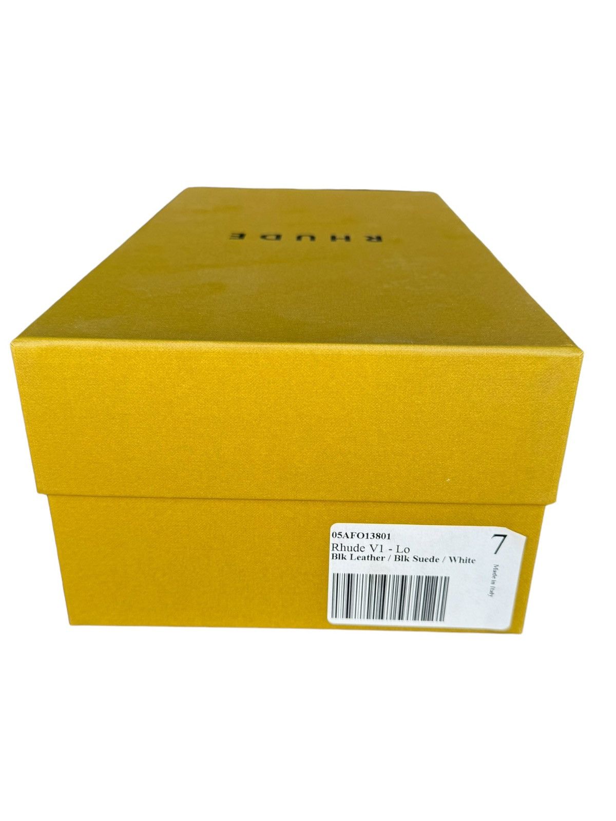 Rhude V1 Black Suede Leather Lo Sneaker Size US 7 / EU 40 - 7 Thumbnail