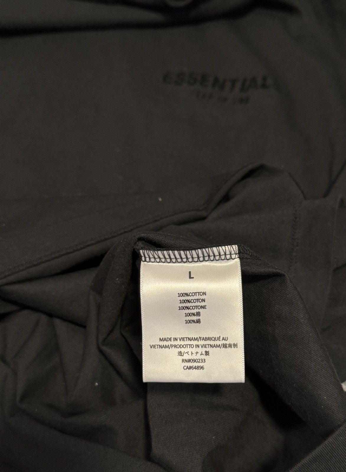 Fear of God 🔥 Essentials x Fear Of God Long Sleeve T-Shirt Limo Black Size US L / EU 52-54 / 3 - 16 Thumbnail
