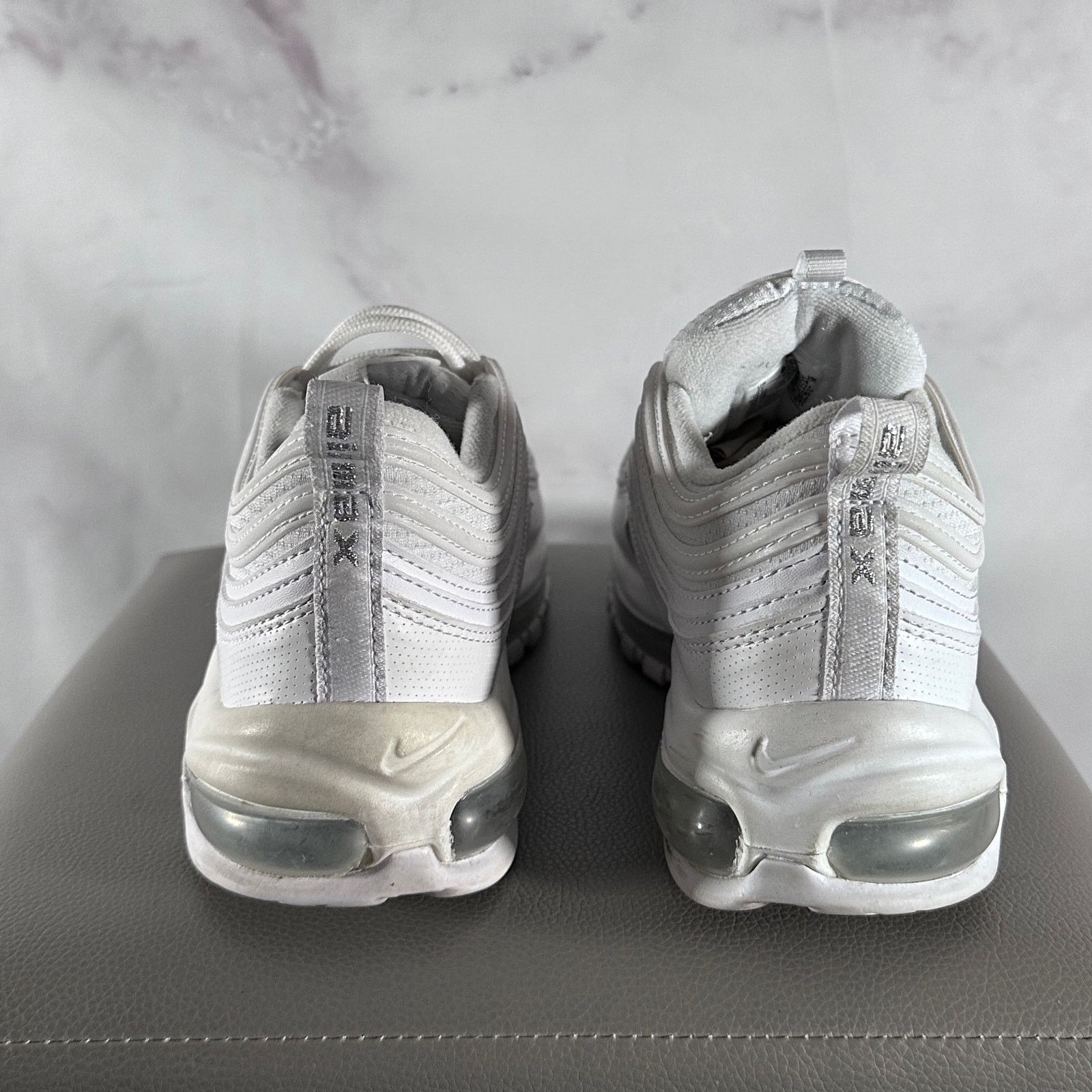 Nike Air Max 97 White Metallic Silver Size US 8.5 / IT 38.5 - 5 Thumbnail