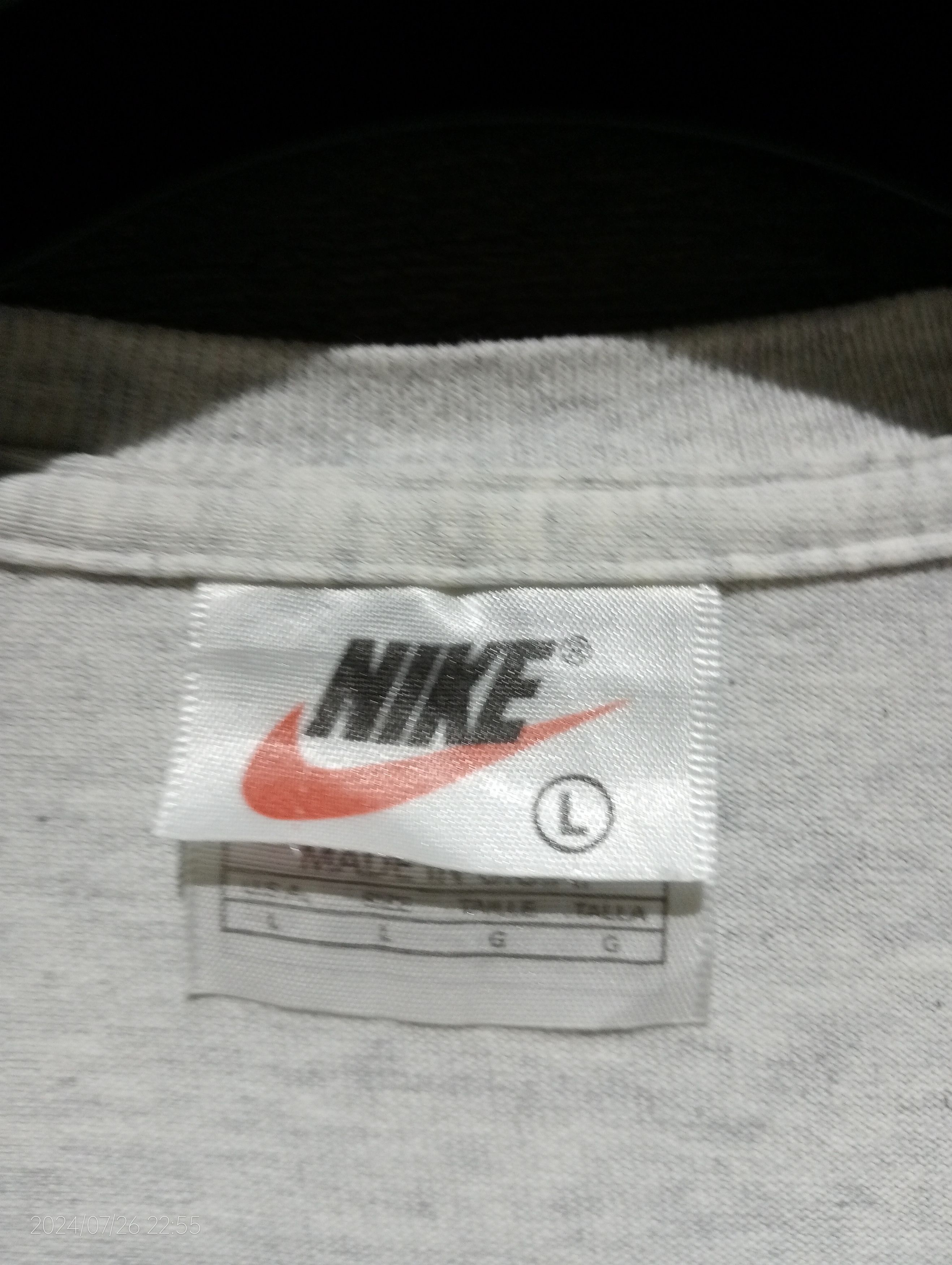 Nike Vintage '90s Nike Big Logo Tee Made in USA Size US L / EU 52-54 / 3 - 3 Thumbnail