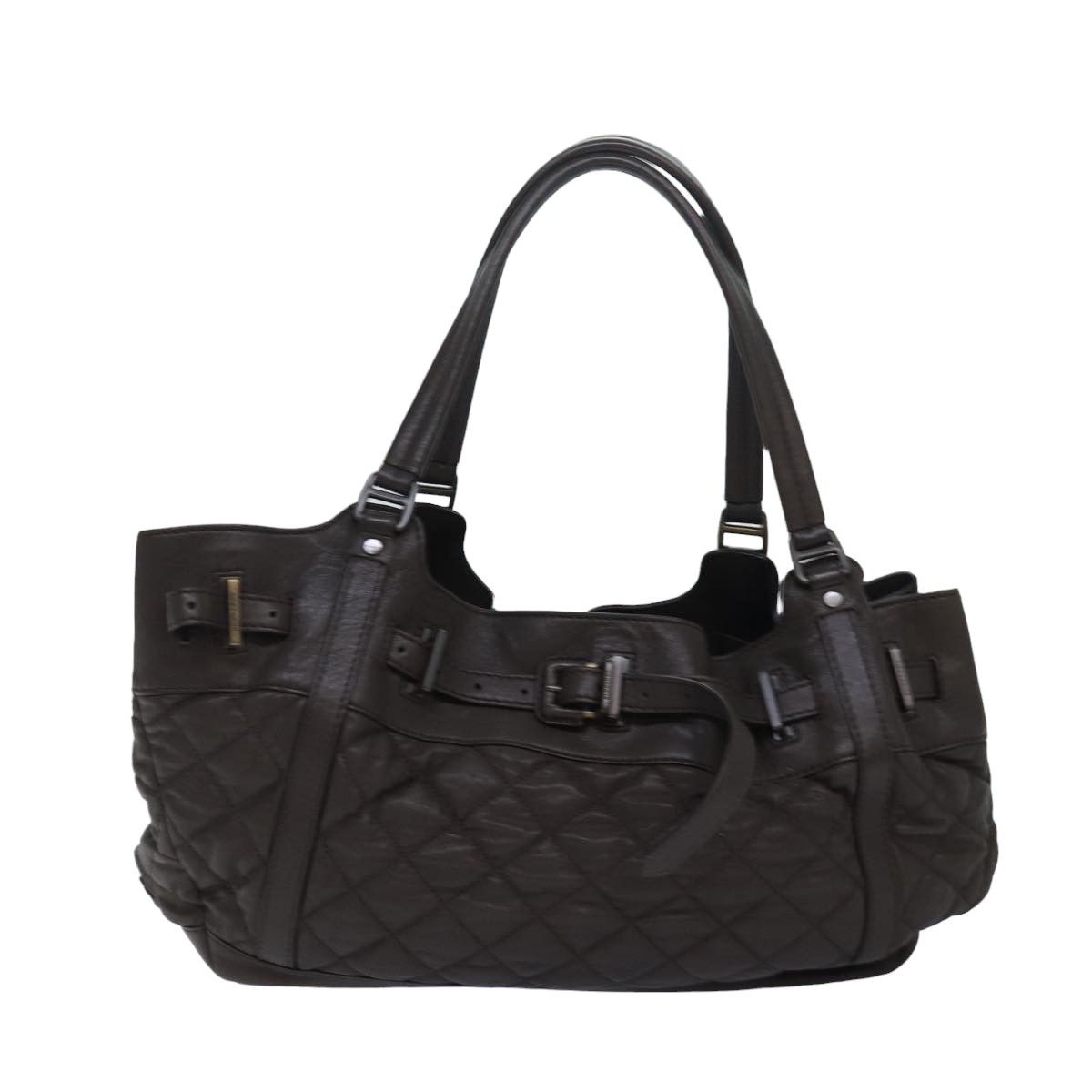 Burberry Brown Leather Tote Bag (Pre-Owned) Size ONE SIZE - 1 Thumbnail
