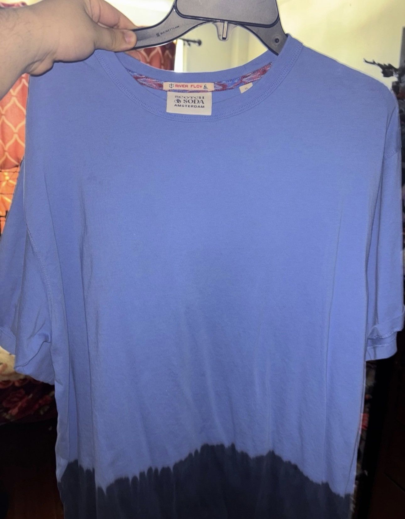 Scotch & Soda Scotch & Soda Navy Tie Dye Shirt XL Size US XL / EU 56 / 4 - 2 Thumbnail