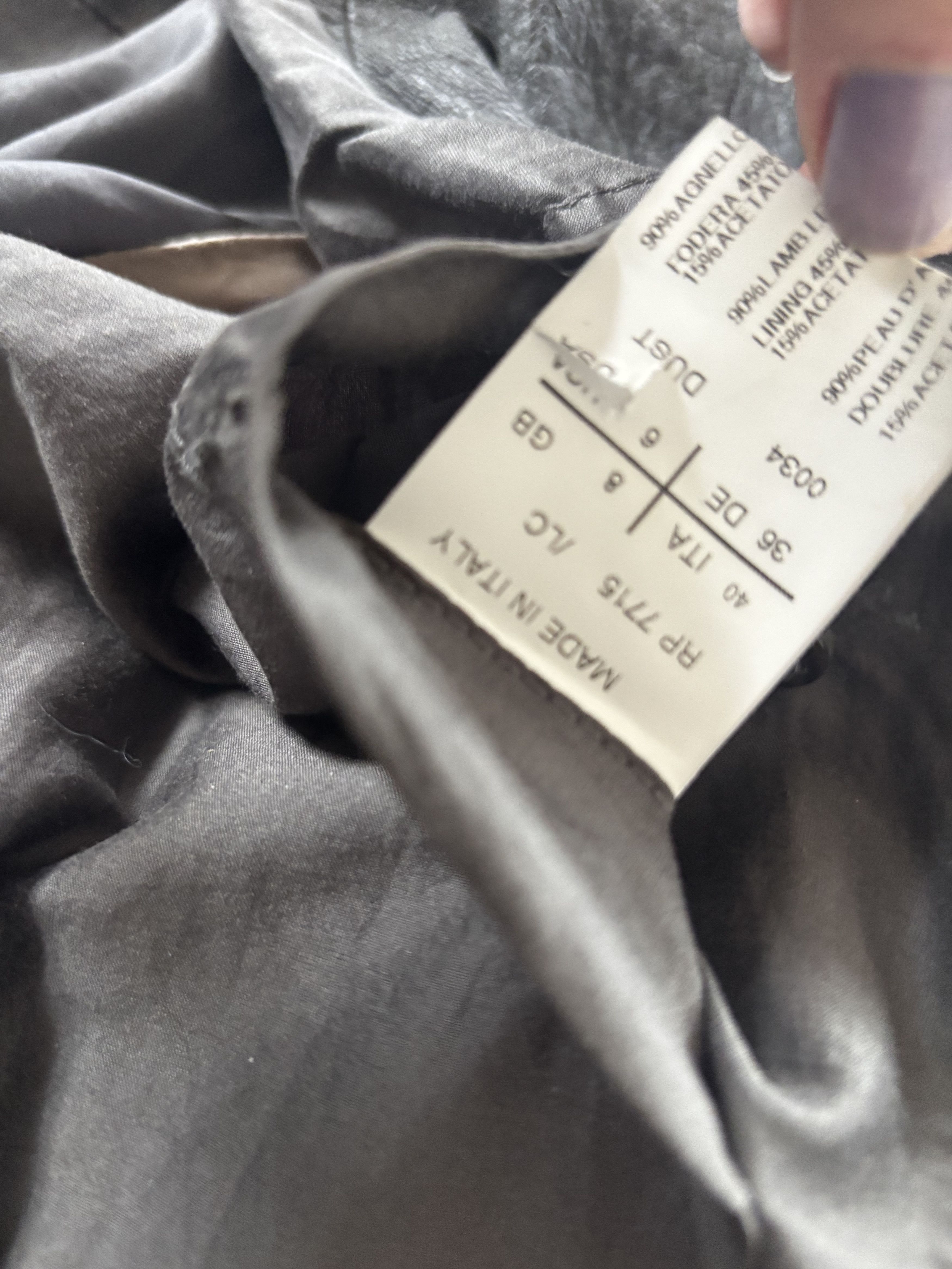 Rick Owens Rick Owens Grey Leather Jacket Size S / US 4 / IT 40 - 7 Thumbnail