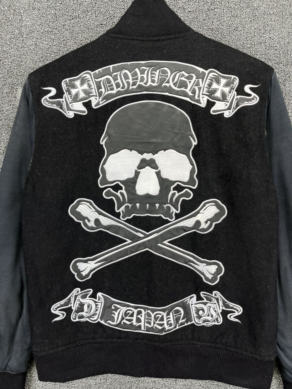 Japanese Brand Vintage Diviner Japan Skull Punk Varsity Jacket Size M / US 6-8 / IT 42-44 - 5 Thumbnail