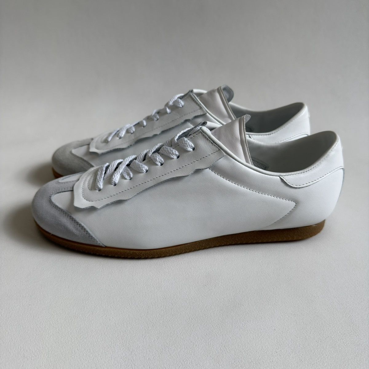 Maison Margiela Sample White Leather ‘Featherlight’ Sneakers Size US 10 / EU 43 - 2 Thumbnail