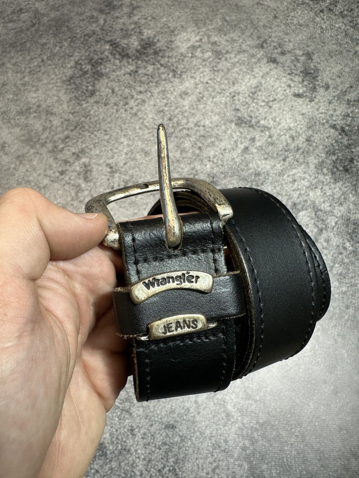 Vintage × Wrangler Vintage Wrangler Leather Belts Handmade Streetwear USA Style Size ONE SIZE - 2 Thumbnail
