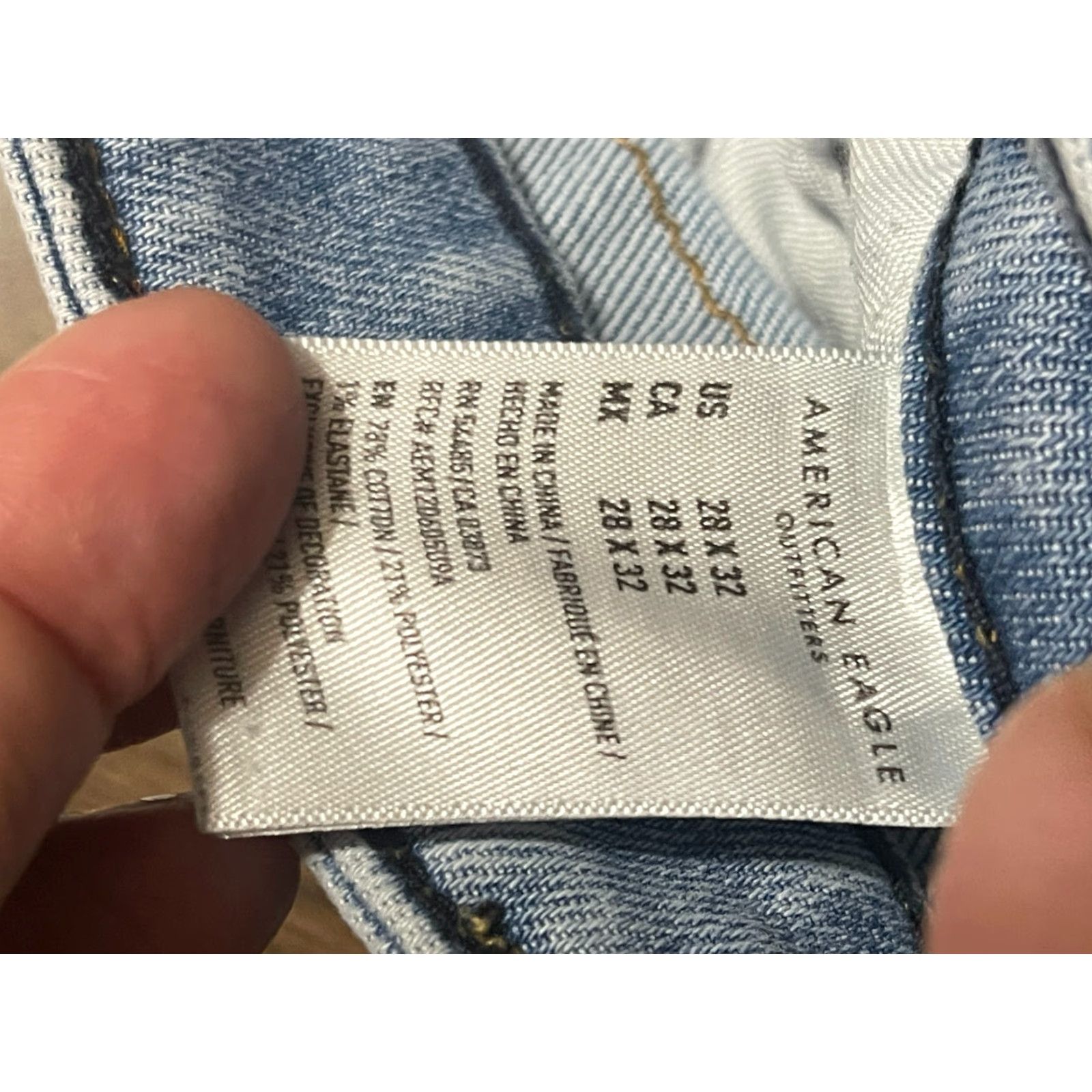 American Eagle Outfitters American Eagle Outfitters Jeans Men 28x32 Blue Denim Straight Leg Jeans Size US 28 / EU 44 - 7 Thumbnail