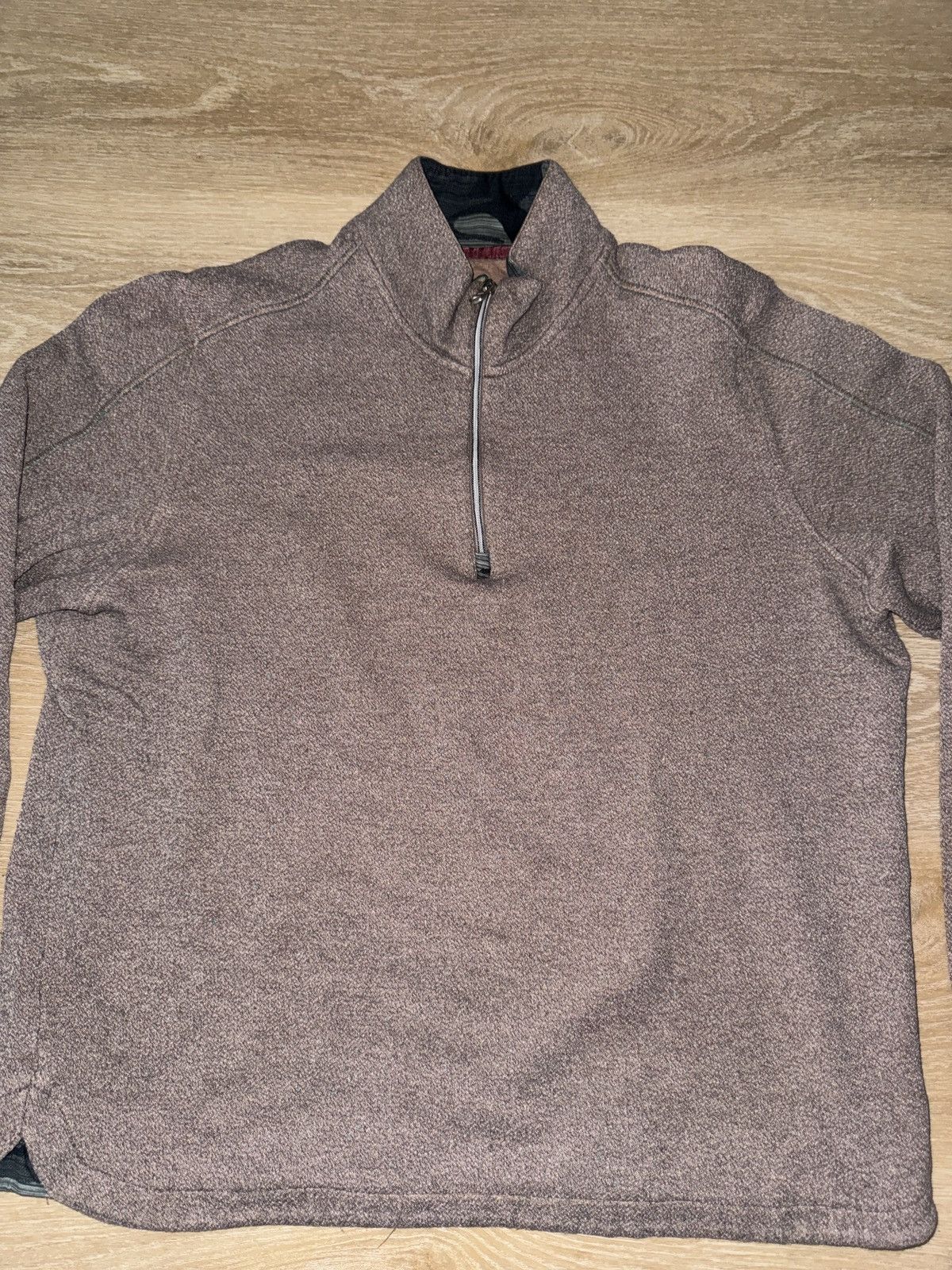Robert Graham Robert Graham Brown Quarter Zip Fleece Sweatshirt Size US XL / EU 56 / 4 - 3 Thumbnail