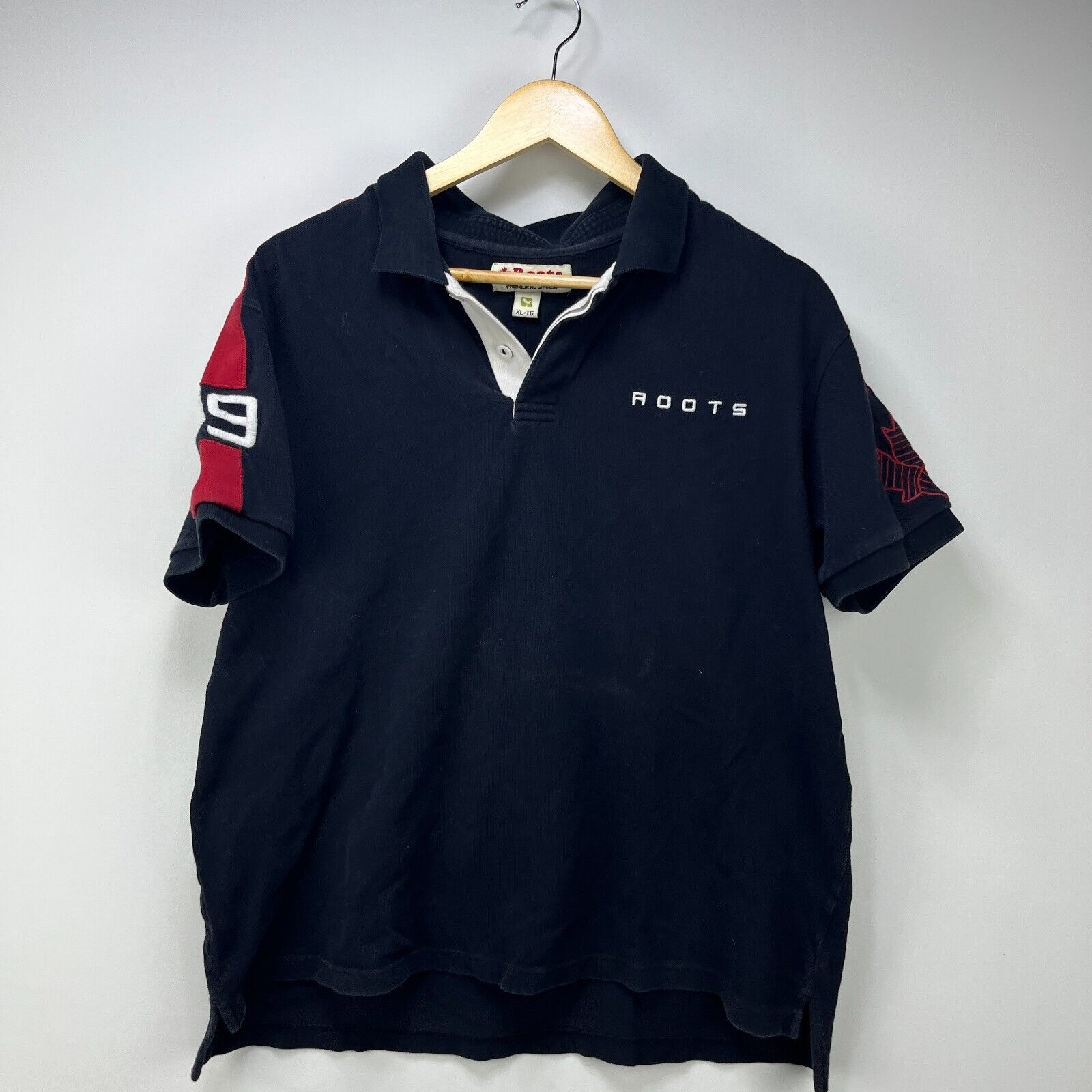 Roots × Vintage Vintage 90s Roots Made in Canada Polo T-Shirt XL Size US XL / EU 56 / 4 - 1 Thumbnail