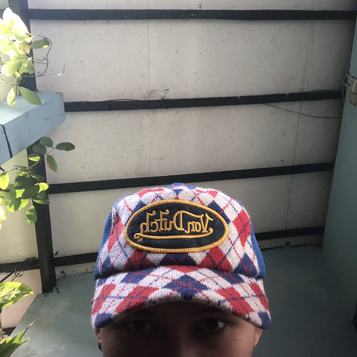 Von Dutch 🚫 SOLD 🚫 Vintage Von Dutch Knitwear Tartan Trucker Hat Size ONE SIZE - 9 Thumbnail