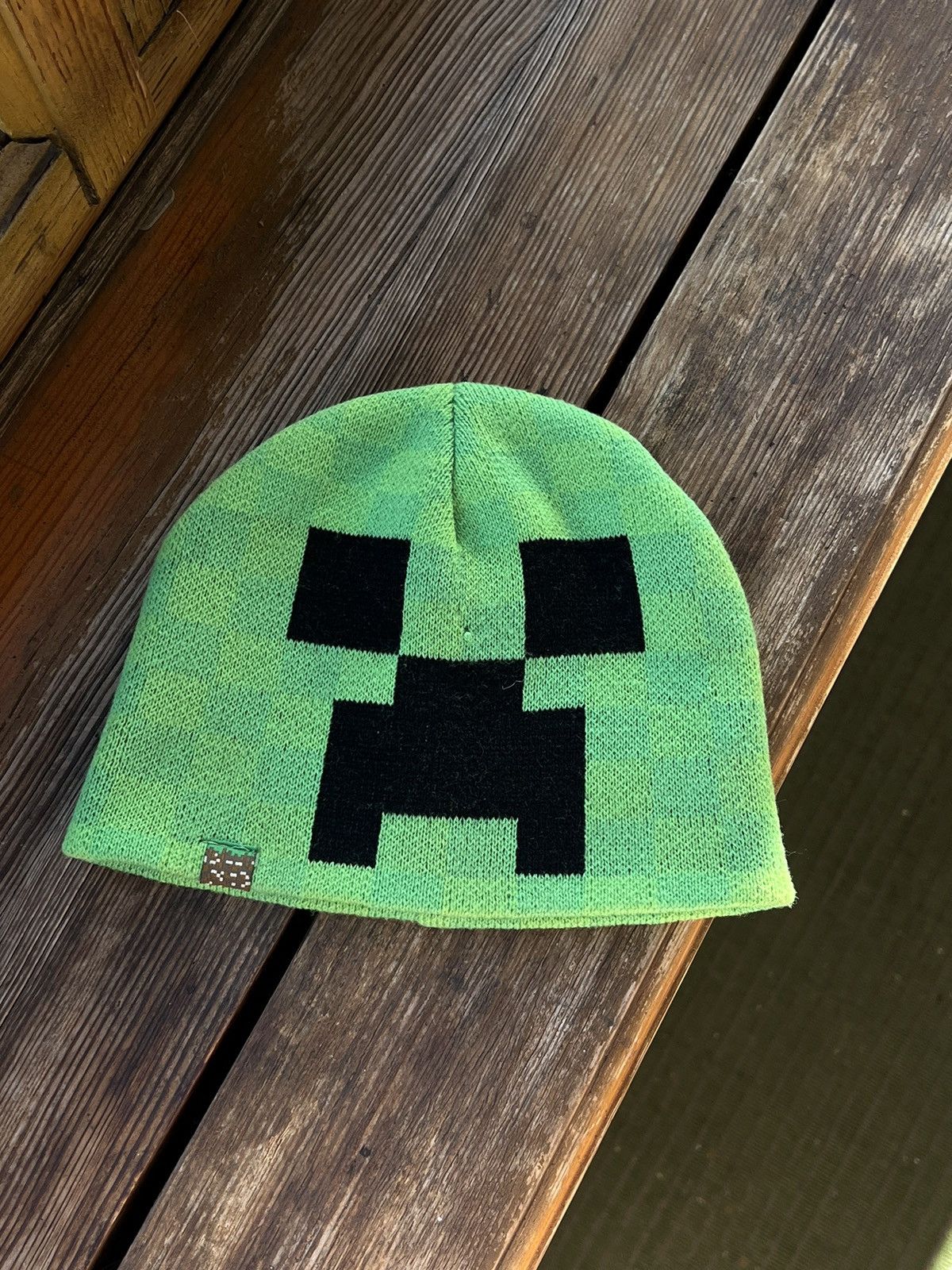 Vintage Y2K Minecraft Creeper Winter Hat Vintage Cap Y2K Japan Size ONE SIZE - 2 Thumbnail