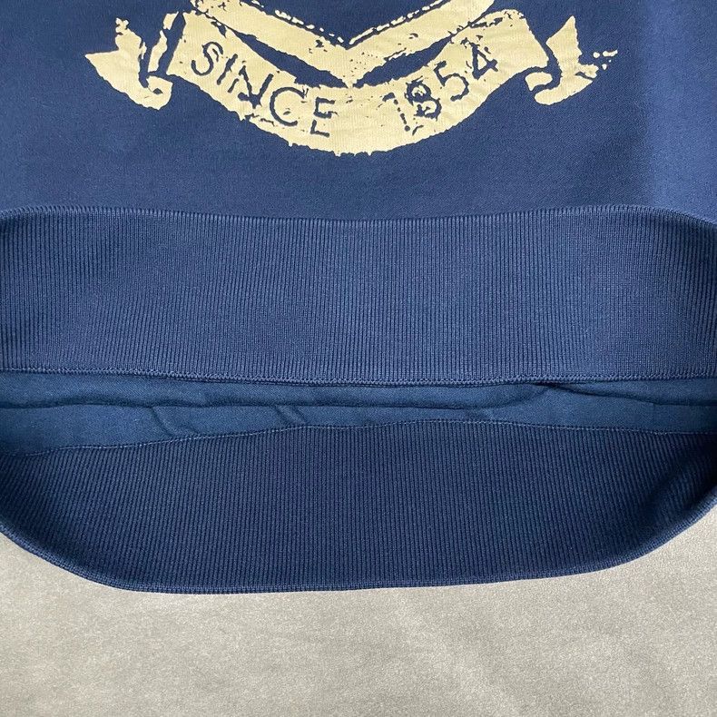 Louis Vuitton Louis Vuitton Dark Blue Retro logo Half Zip Sweatshirt Size US M / EU 48-50 / 2 - 7 Thumbnail