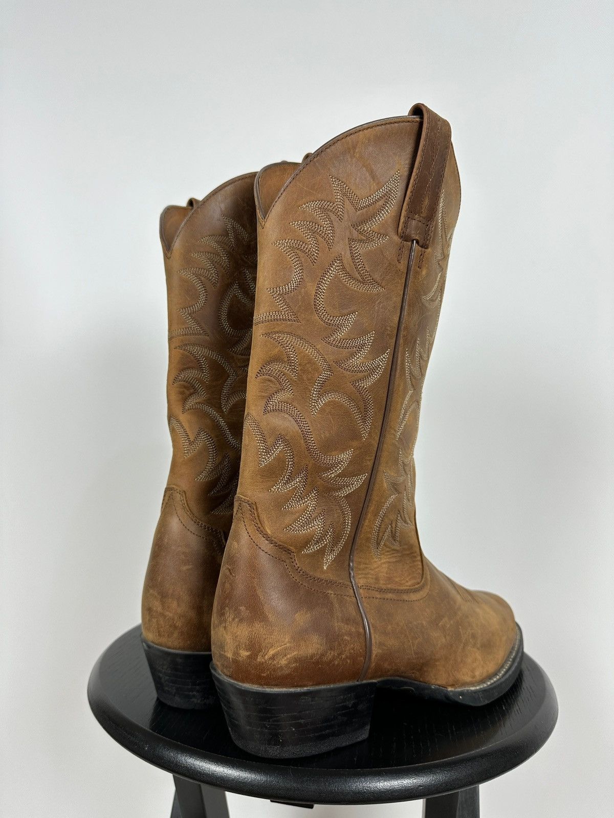 Ariat Ariat Brown Cowboy Western Leather Boots Size US 8.5 / EU 41-42 - 5 Thumbnail