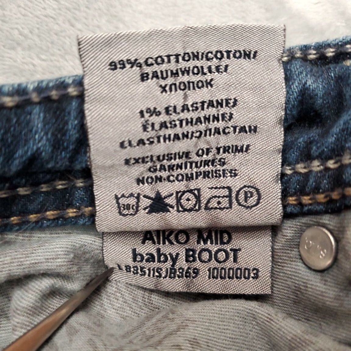 Silver Jeans Co. VINTAGE Silver Jeans Women's Jeans Blue Aiko Boot Cut Cowboy Western Rodeo Thick Stitch 27x33 Black? Size 27" / US 4 / IT 40 - 7 Thumbnail