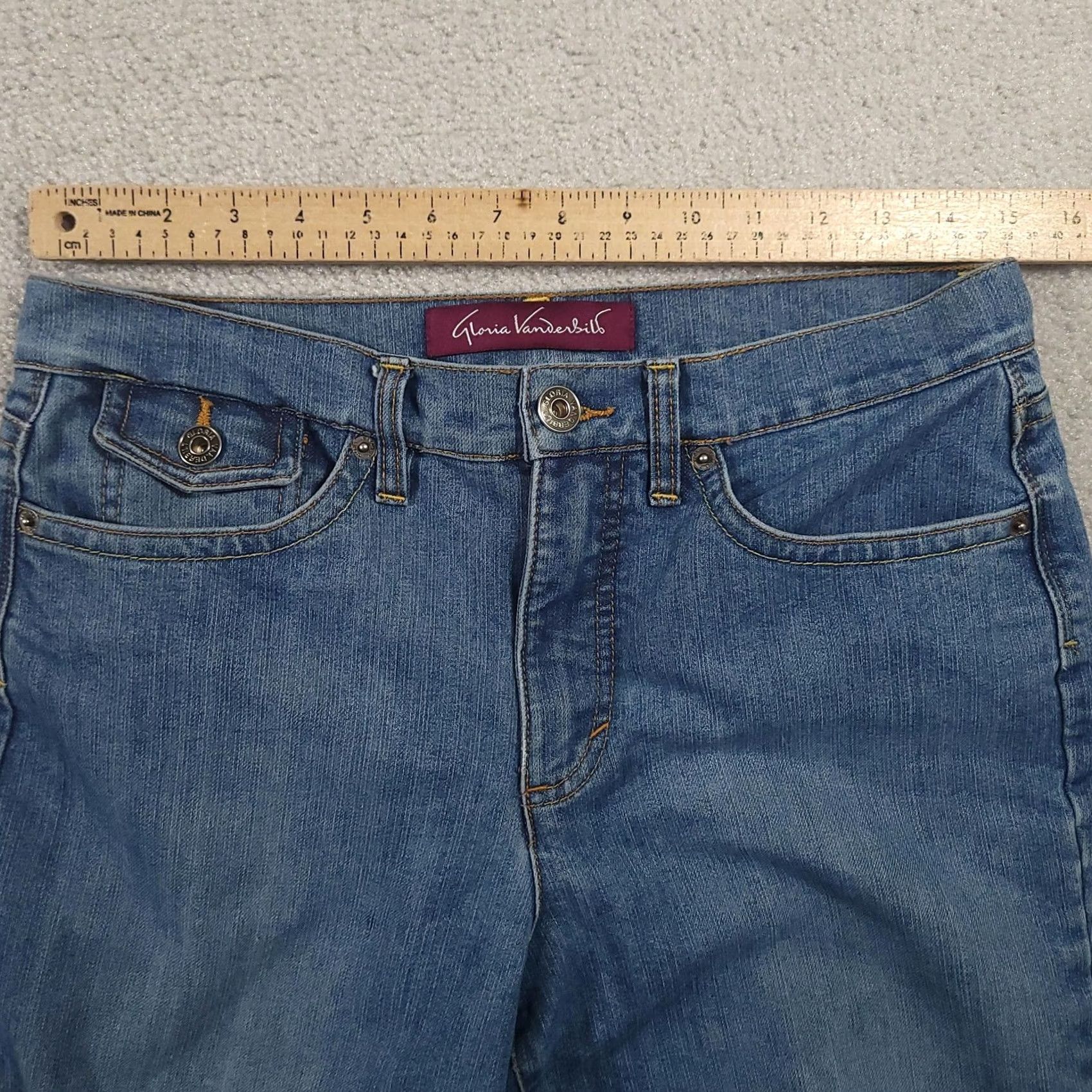 Gloria Vanderbilt Gloria Vanderbilt Jeans Womens 8 Capri Denim High Rise Casual Straight Leg Capri Size 30" / US 8 / IT 44 - 7 Thumbnail