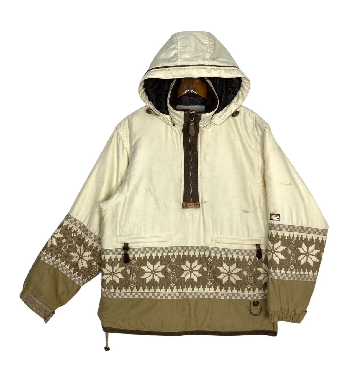 Japanese Brand Rare‼️ Snoopy Aztec Anorak Hoodie Jacket Size L / US 10 / IT 46 - 1 Thumbnail
