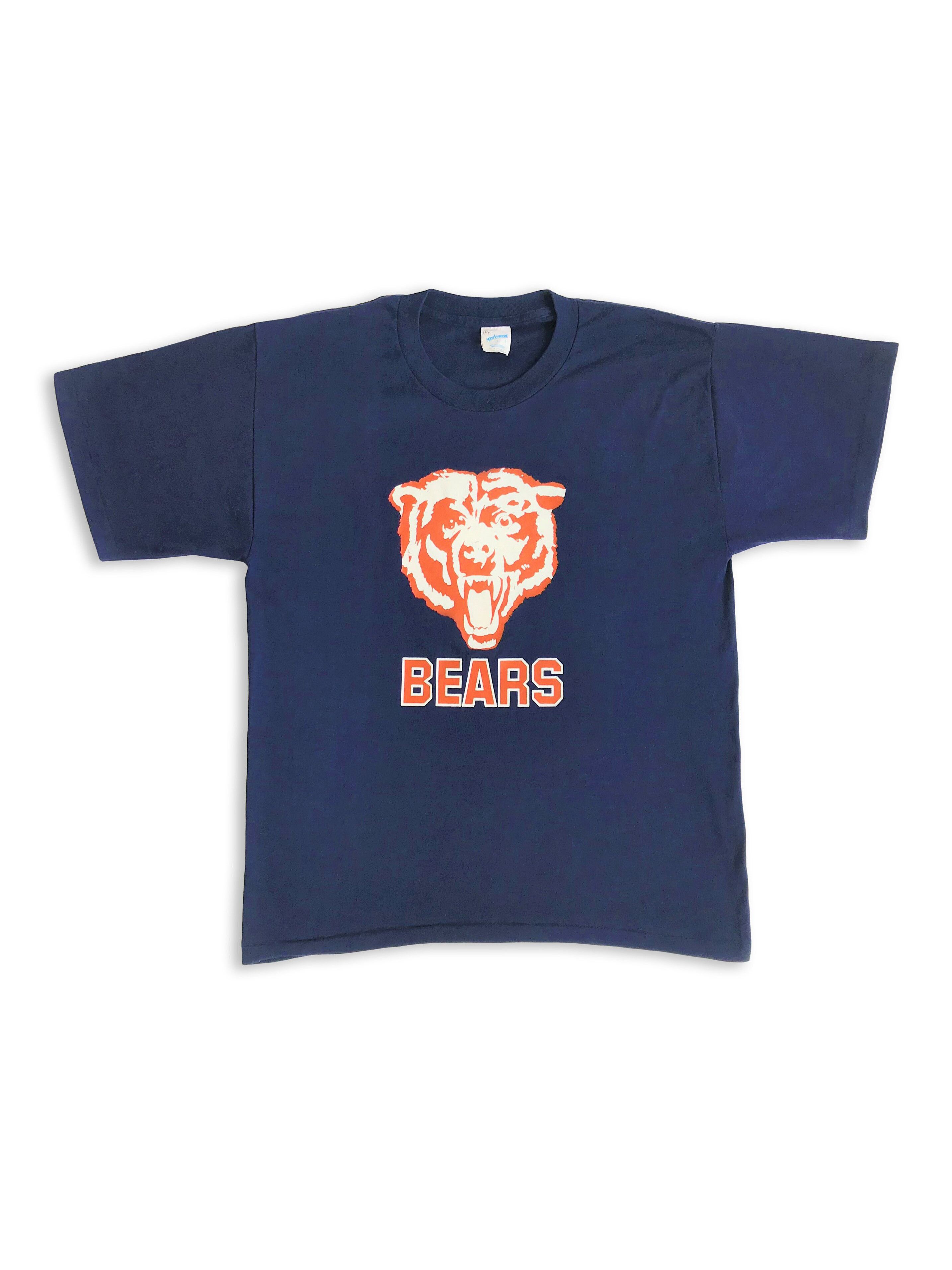 Vintage 80s 90s CHICAGO BEARS T shirt Single stitch Tee Made in USA Size US M / EU 48-50 / 2 - 1 Thumbnail