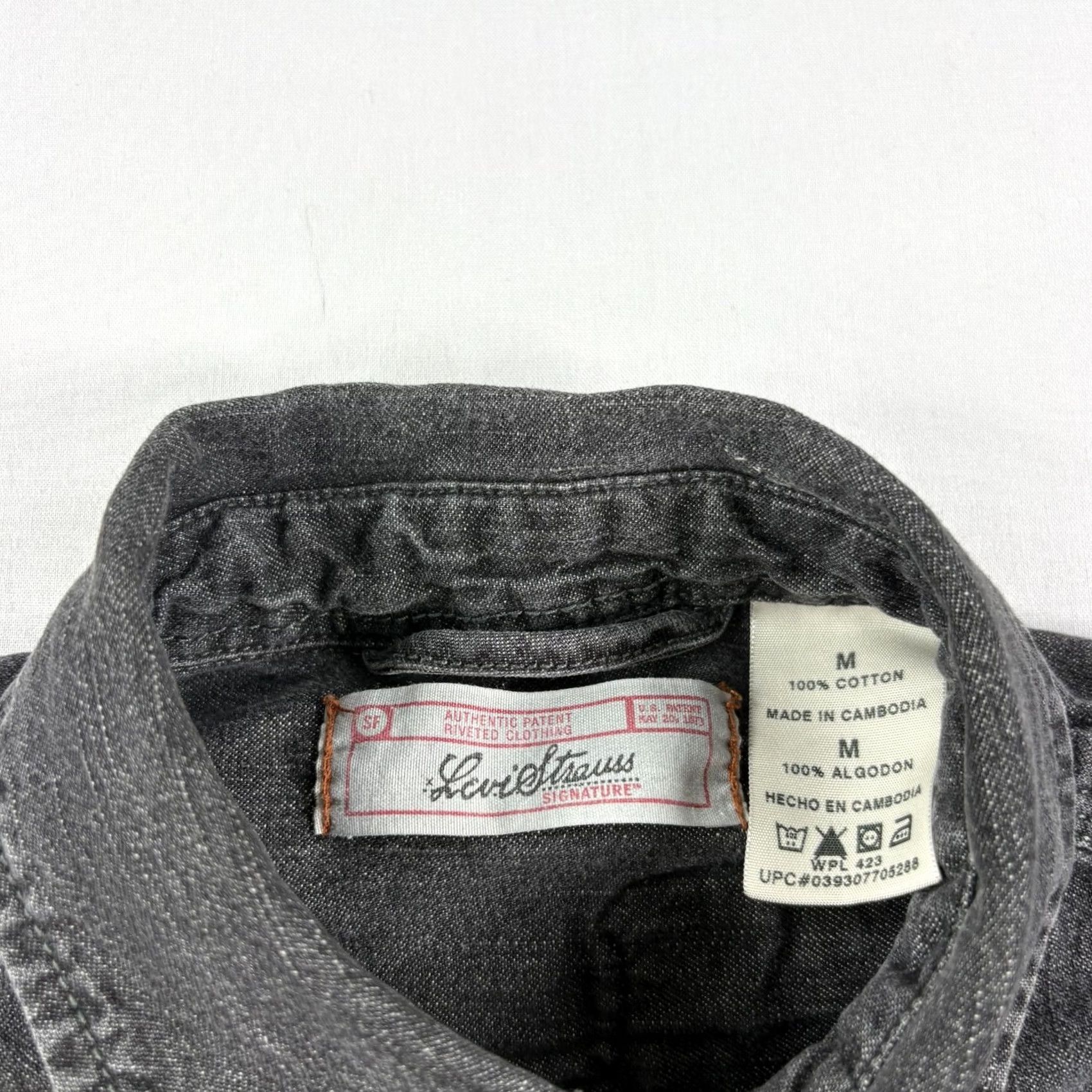 Levi's VINTAGE Levi's Shirt Men M Black Button Up Shacket Jean Harley Davidson Y2K Biker Motorcycle Size US M / EU 48-50 / 2 - 5 Thumbnail