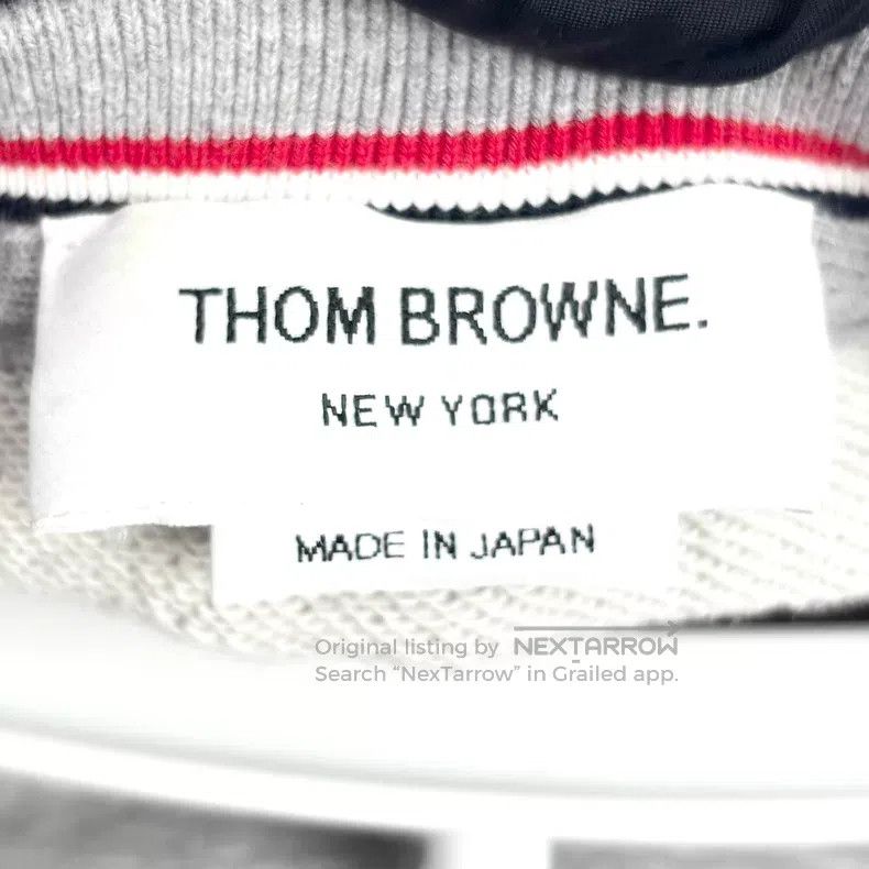 Thom Browne Thom Browne Grey Classic Four-stripe Hoodie Size US M / EU 48-50 / 2 - 3 Thumbnail