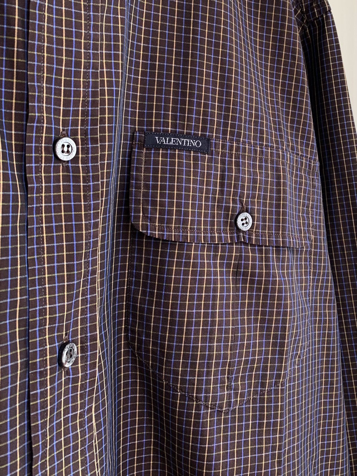 Valentino Valentino Vintage Long Sleeve Button Shirt XL-XXL Size US XL / EU 56 / 4 - 5 Thumbnail
