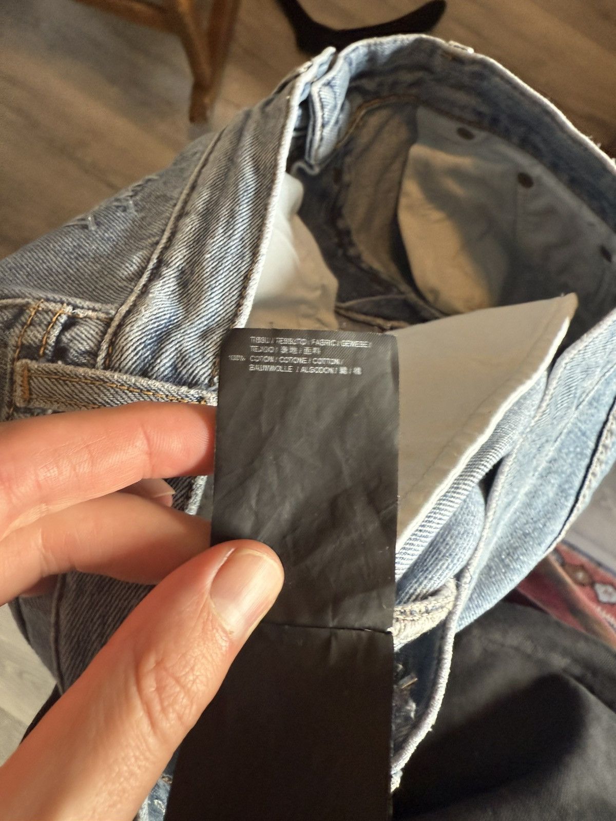 Saint Laurent Paris Saint Laurent Paris Distressed Slim Jeans Blue Denim Size 31 Size US 31 - 14 Thumbnail
